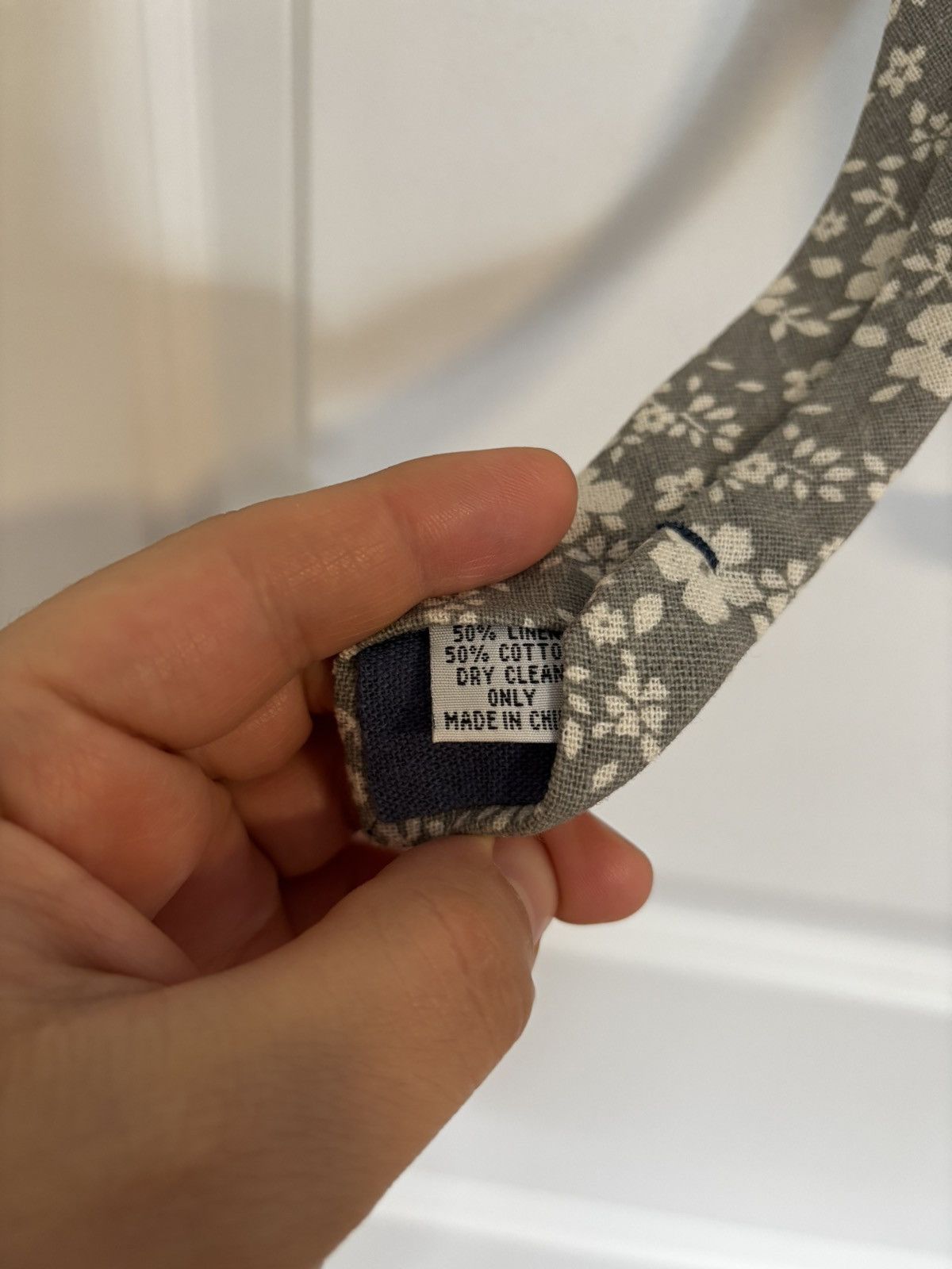 Other Brooklyn Wolf Linen and Cotton Flower Print Tie Size ONE SIZE - 2 Thumbnail