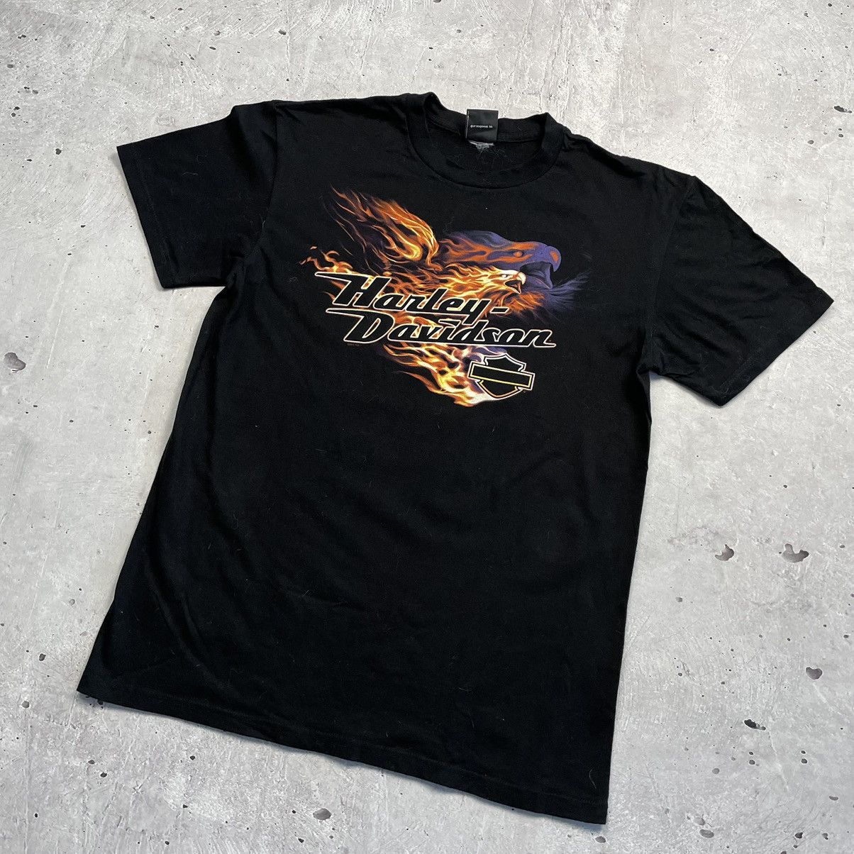 Harley Davidson × Vintage Vintage 00’s Harley Davidson retro T-shirt motorcycle Size US XL / EU 56 / 4 - 2 Thumbnail