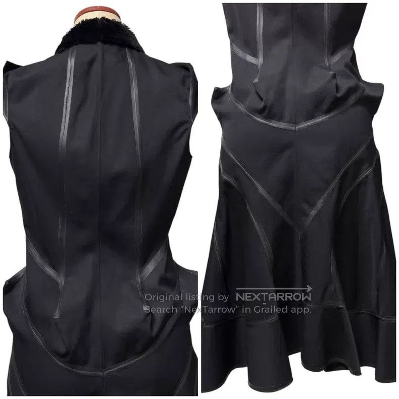 Junya Watanabe JUNYA WATANABE Asymmetrical 3D Cut Mermaid Fur Collar Vest Size M / US 6-8 / IT 42-44 - 4 Thumbnail