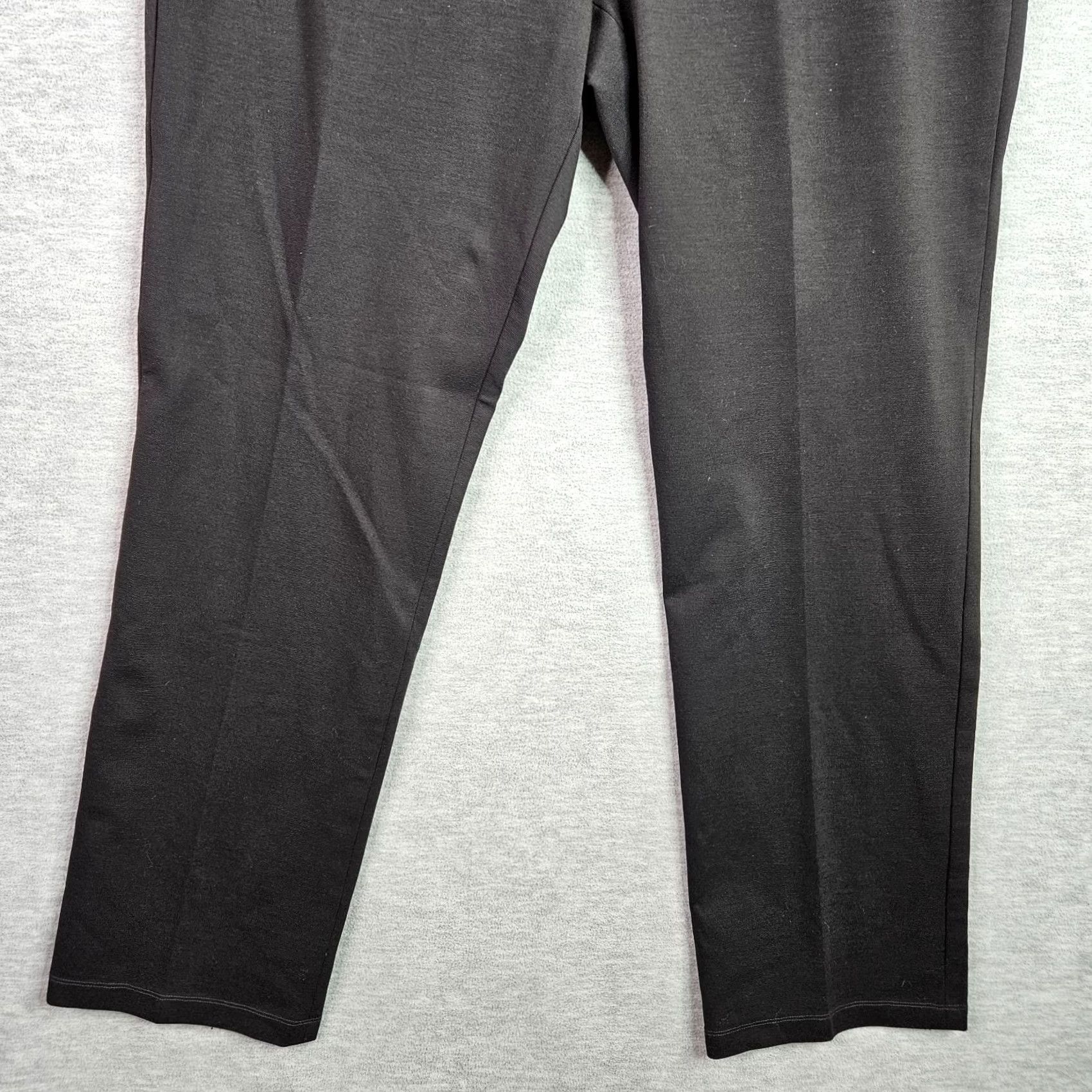 Eileen Fisher Eileen Fisher Pants Size 16 Black Straight Leg Career Minimalist Stretch Women Size 38" / US 16 / IT 52 - 4 Thumbnail