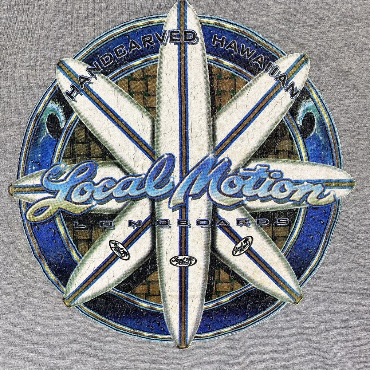 Other Vintage 90's LOCAL MOTION LONGBOARDS Handcarved Hawaiian Tee Size US L / EU 52-54 / 3 - 3 Thumbnail