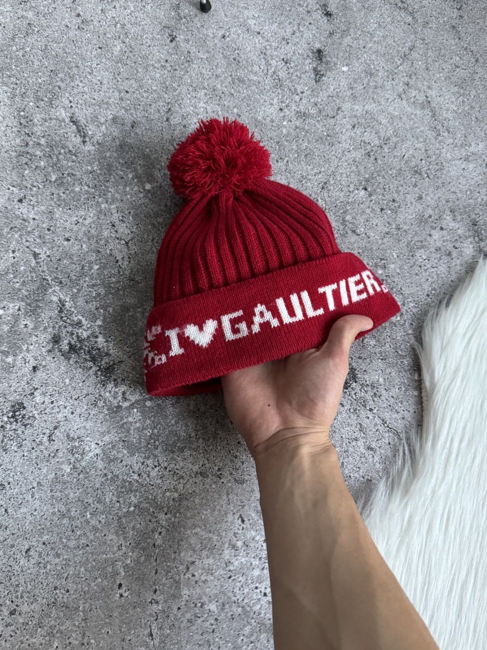 Jean Paul Gaultier Vintage I love Jean Paul Gaultier y2k big logo hat Size ONE SIZE - 2 Thumbnail