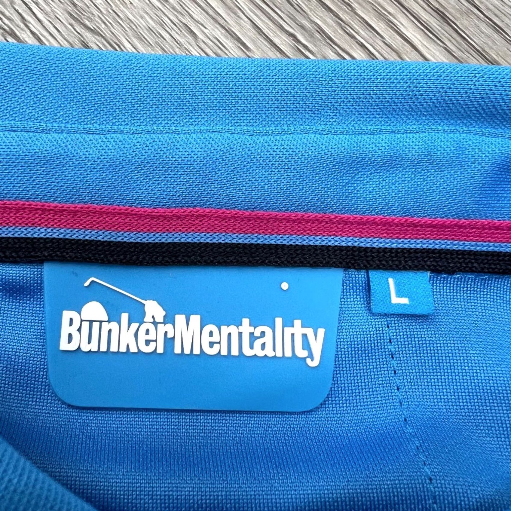 Vintage Bunker Mentality Golf Polo Shirt Short Sleeve Blue Men's Size L Size US L / EU 52-54 / 3 - 5 Thumbnail