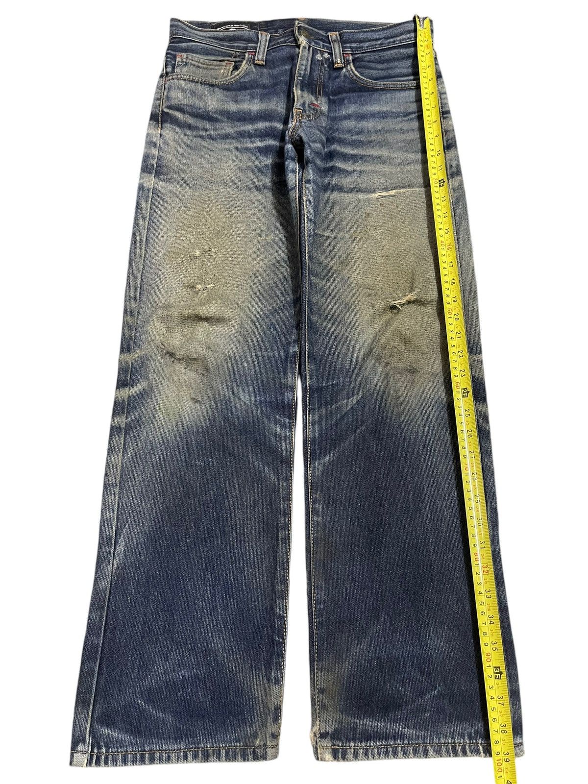 Edwin Vintage Edwin Mud Wash Distress Loose Style Jeans Size US 31 - 13 Thumbnail