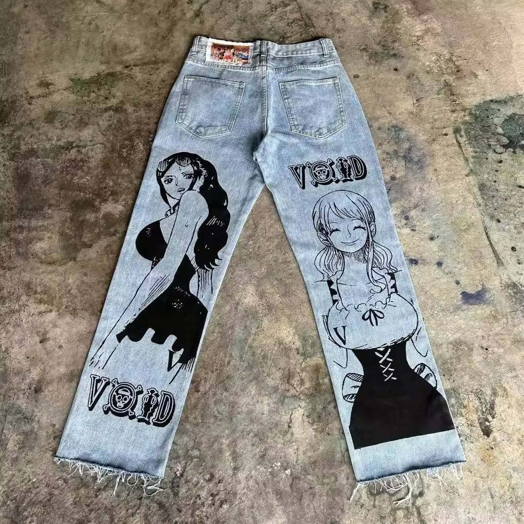Japanese Brand × Vintage baggy anime jeans. Size US 36 / EU 52 - 2 Thumbnail