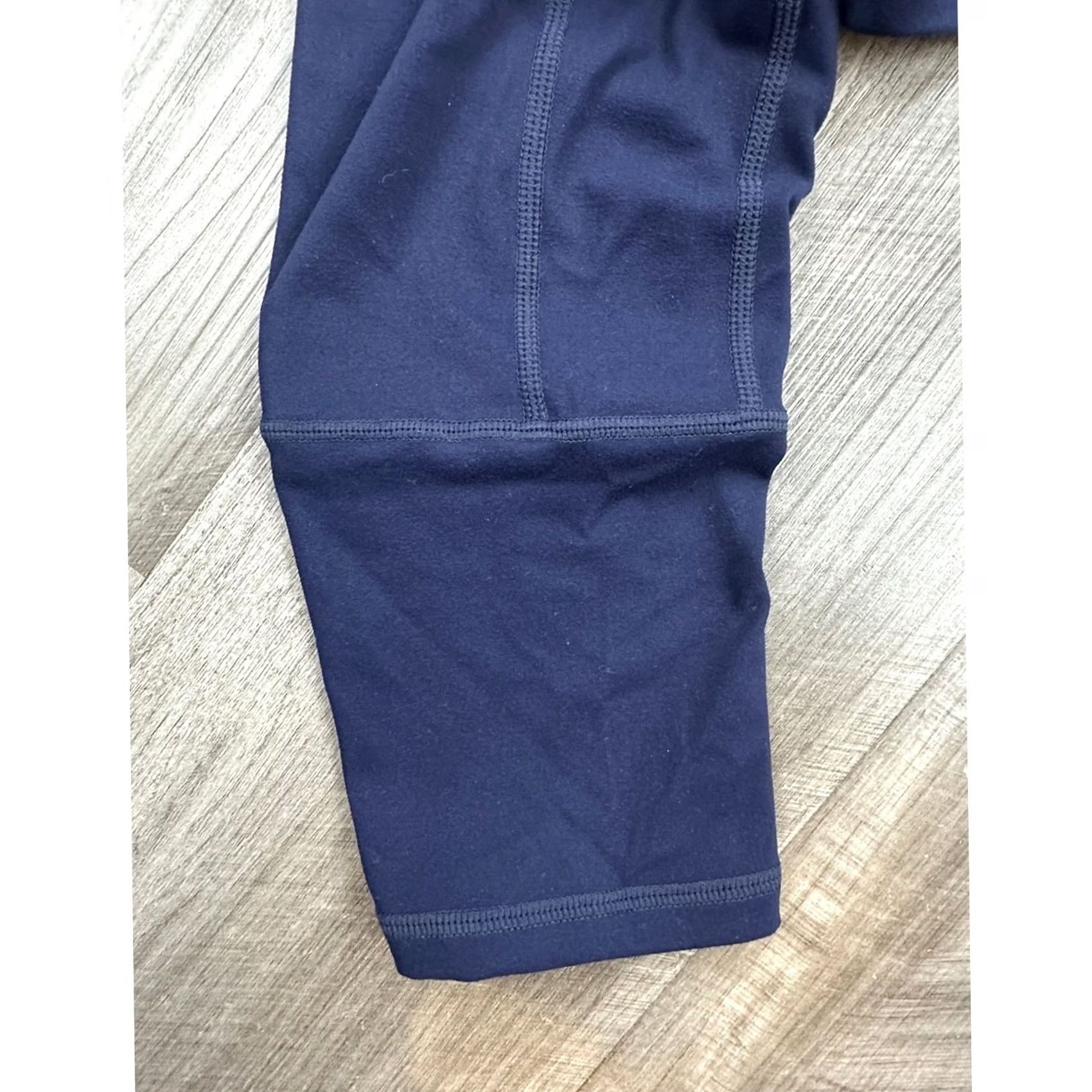 Vintage Sweetflexx High Rise Pockets Navy Resistance Leggings Womens 18 Regular Blue NTWOT NWOT 26in 34in 36in 13in 4.5in 11.5in Compression tights Size 40" / US 18 - 3 Thumbnail