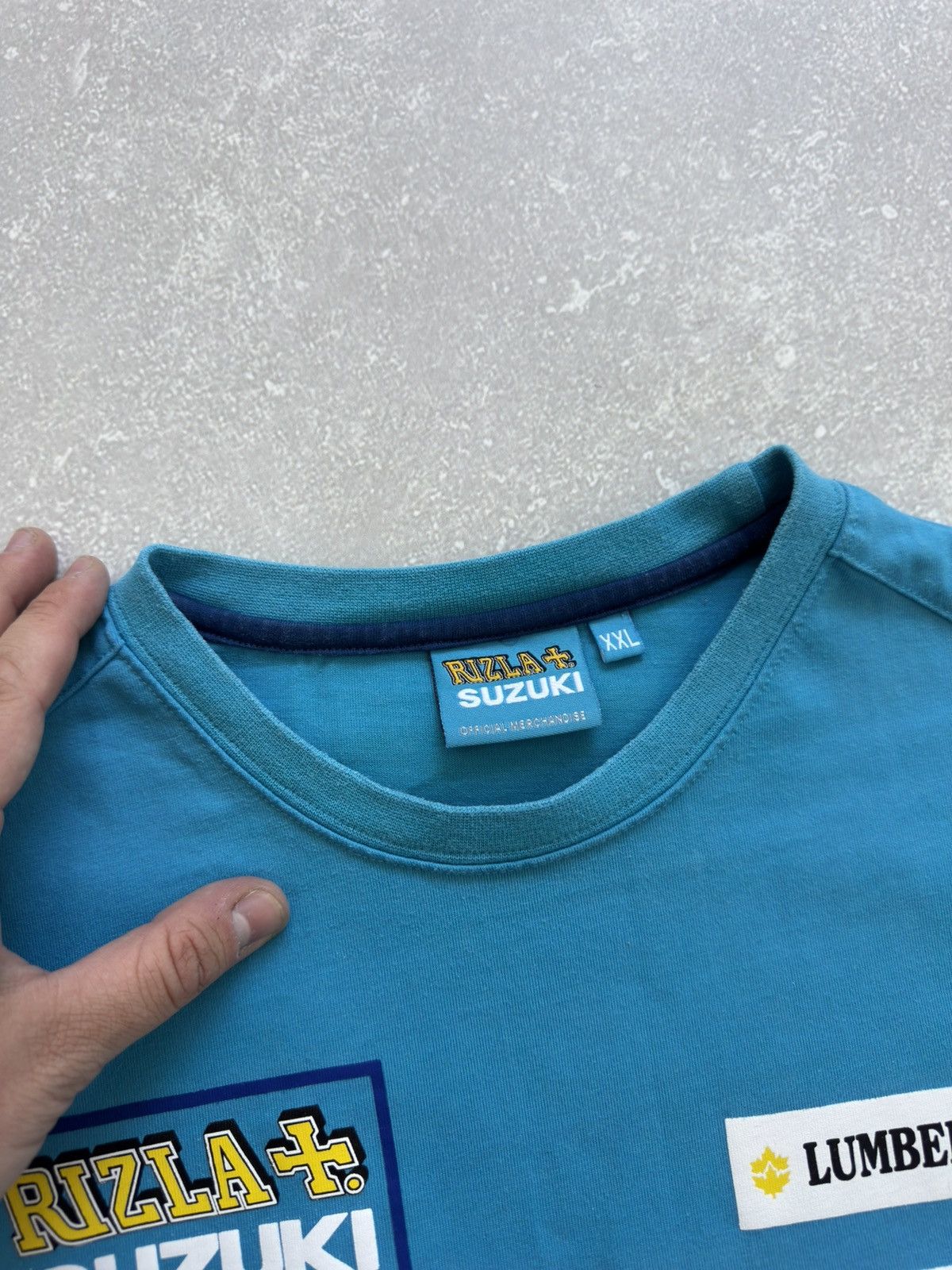 NASCAR Vintage Suzuki Rizla Motorcycle Racing Tee T-Shirt Rare Blue Size US XXL / EU 58 / 5 - 6 Thumbnail