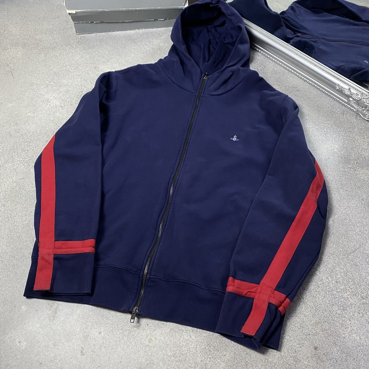 Vivienne Westwood Vintage Vivienne Westwood Zip Hoodie Orb Small Logo Size US XL / EU 56 / 4 - 5 Thumbnail