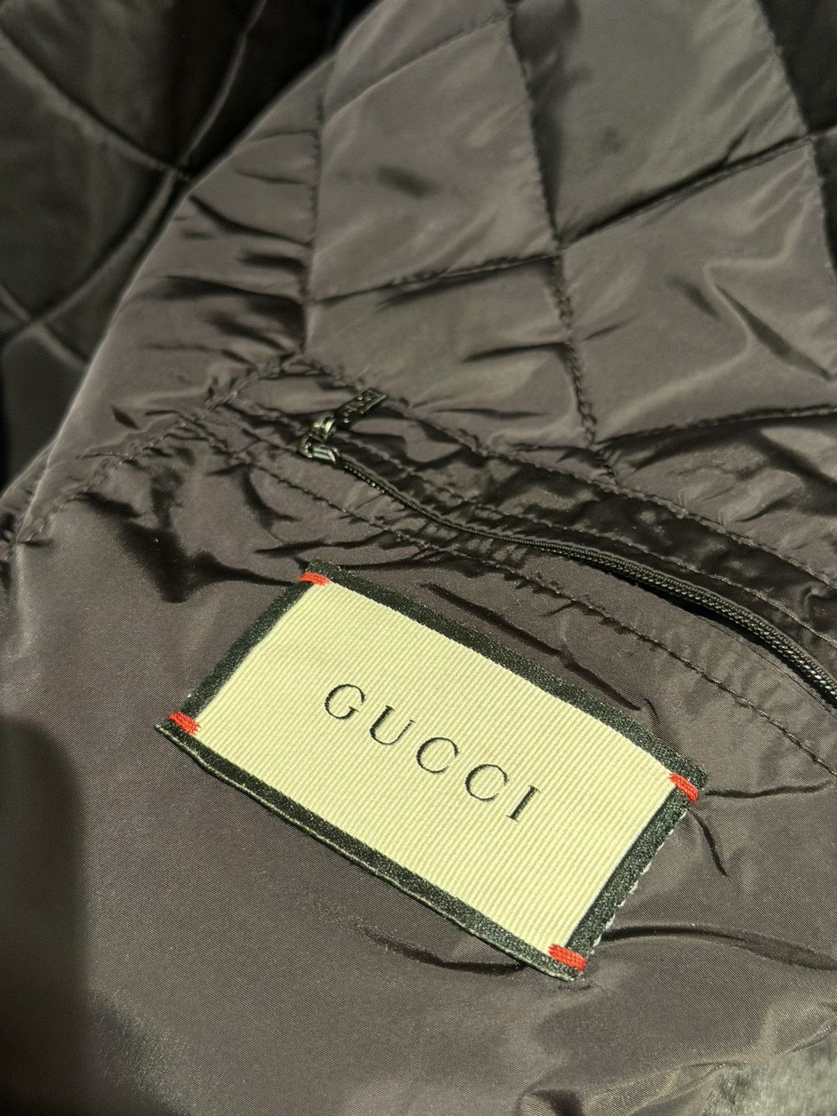 Gucci Gucci GG Nylon Bomber Jacket With Lyre Size US XXL / EU 58 / 5 - 9 Thumbnail