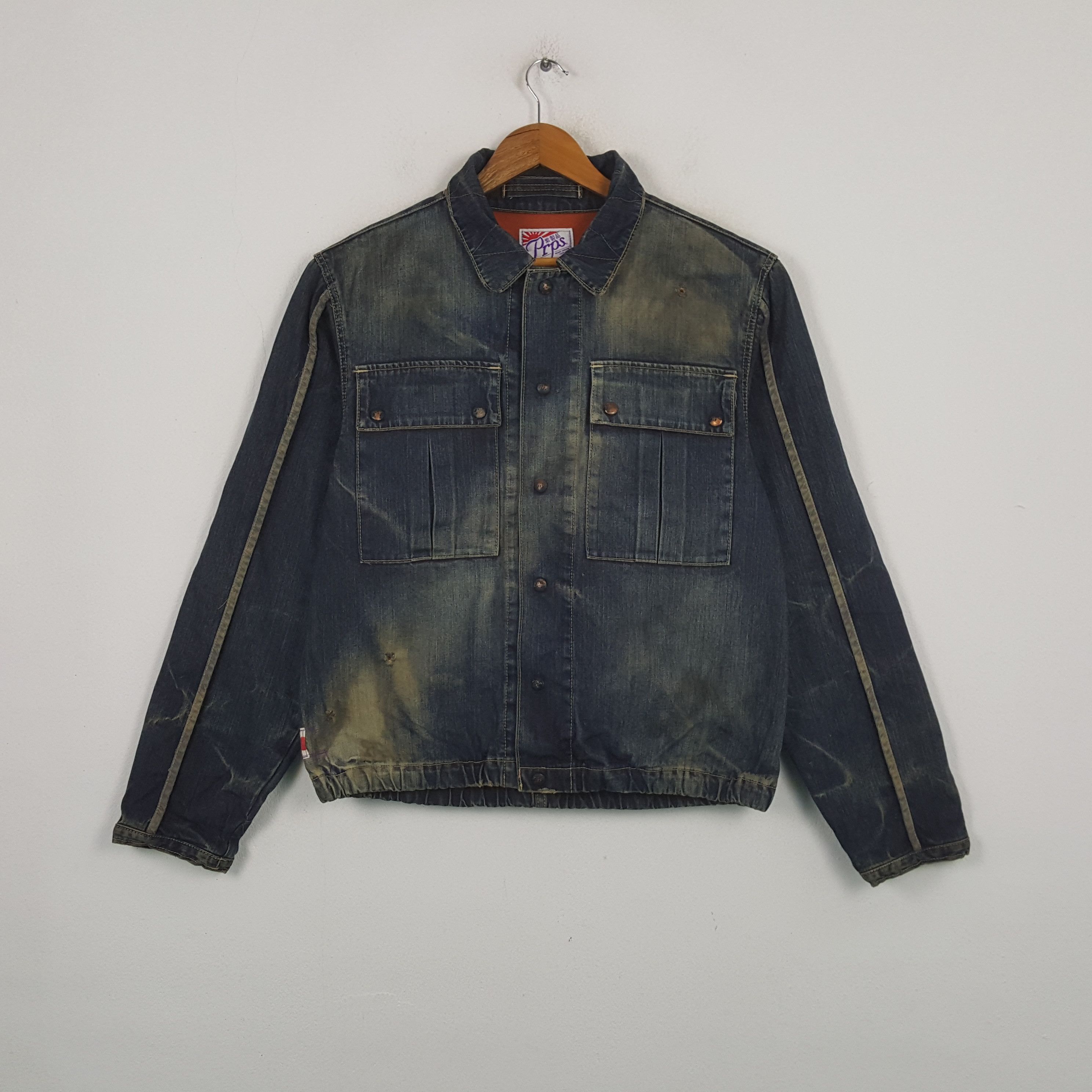 Prps Vintage Prps Japanese Brand Denim Jacket RR15 Size US M / EU 48-50 / 2 - 1 Thumbnail