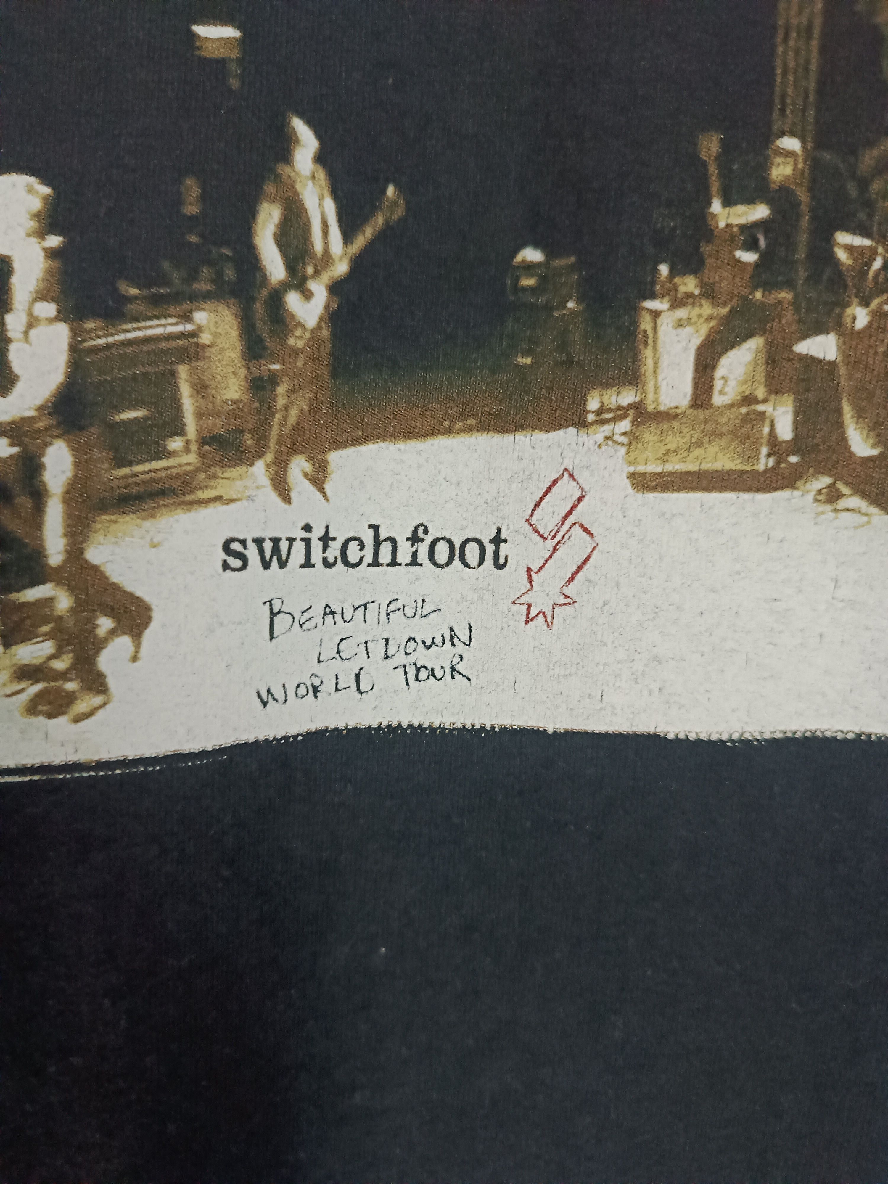 Band Tees VINTAGE 2000s SWITCHFOOT BEAUTIFUL LETDOWN WORLD TOUR Ts Y2K Size US S / EU 44-46 / 1 - 11 Thumbnail