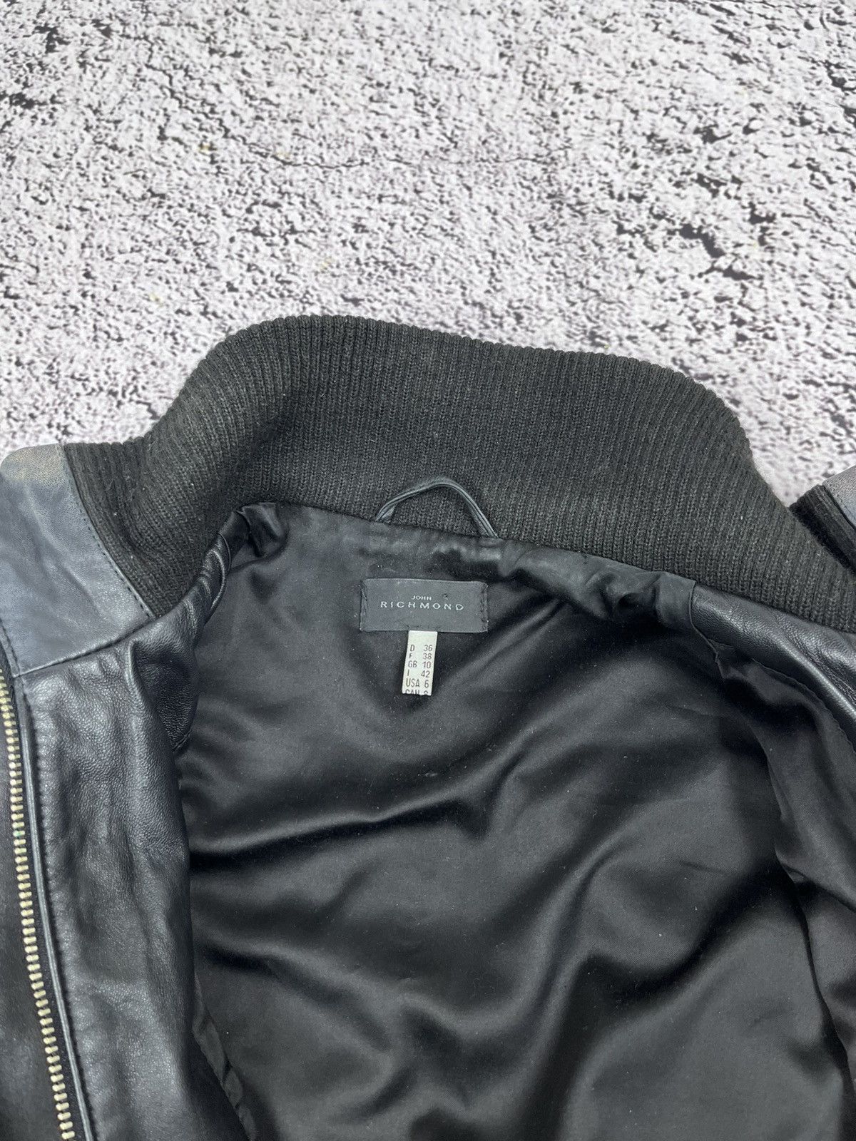 John Richmond Women Aviator Leather Bomber Jacket John Richmond 42 IT Size M / US 6-8 / IT 42-44 - 8 Thumbnail