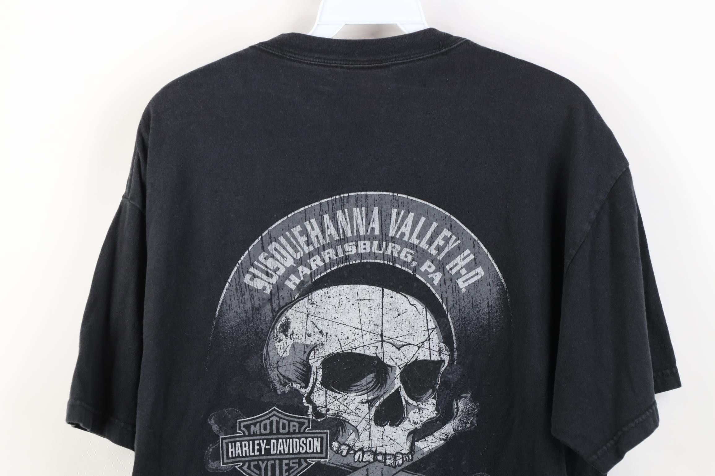Harley Davidson Vintage Y2K Harley Davidson Dog Tags T-Shirt Black USA Size US L / EU 52-54 / 3 - 13 Thumbnail