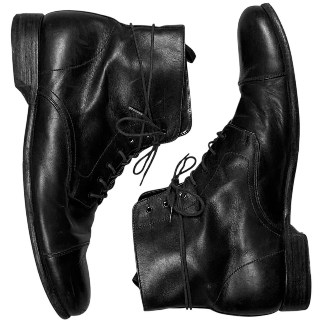 Prada Cap Toe Combat Boots