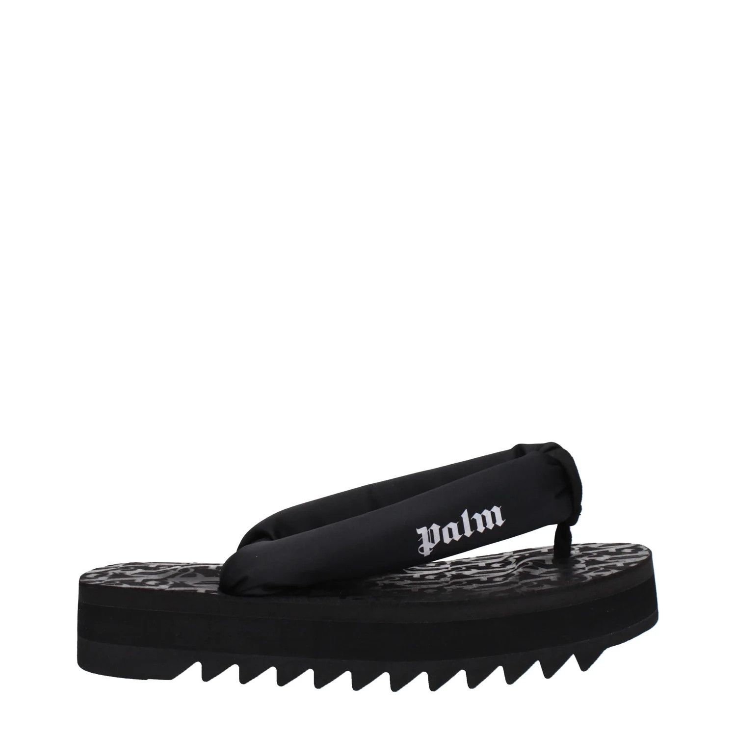 ob1o1e1124 Fabric Flip Flops in Black