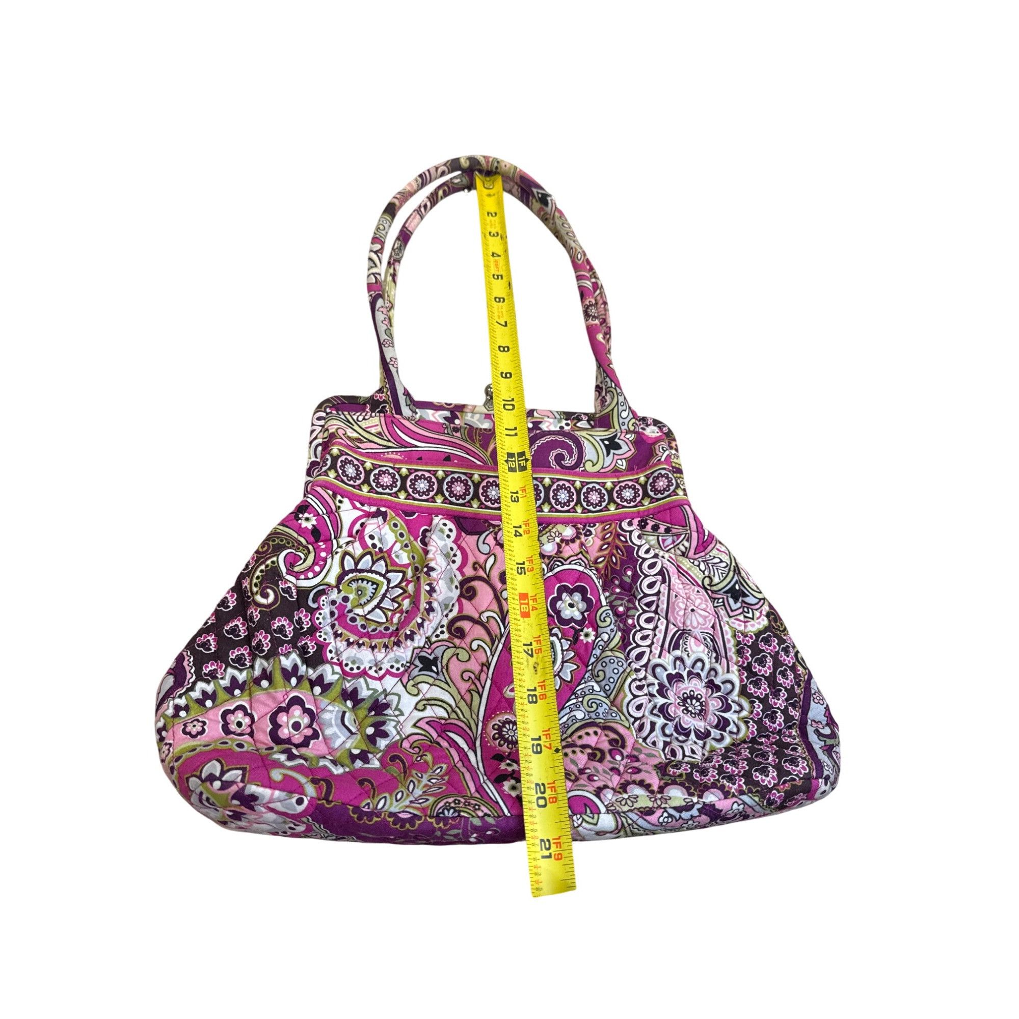 Vera Bradley Vera Bradley Pink Paisley Kisslock Closure Handbag shoulderb Size ONE SIZE - 6 Thumbnail