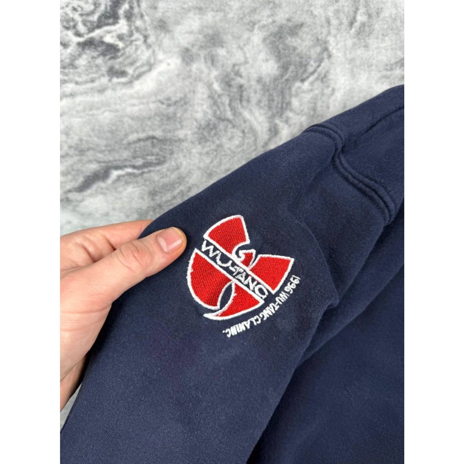 Vintage VINTAGE Wu Tang Clan Hoodie Men M Blue Hip Hop Band Rap Tour Wu Tang Clan 1996 Hoodie Mens Size US M / EU 48-50 / 2 - 3 Thumbnail