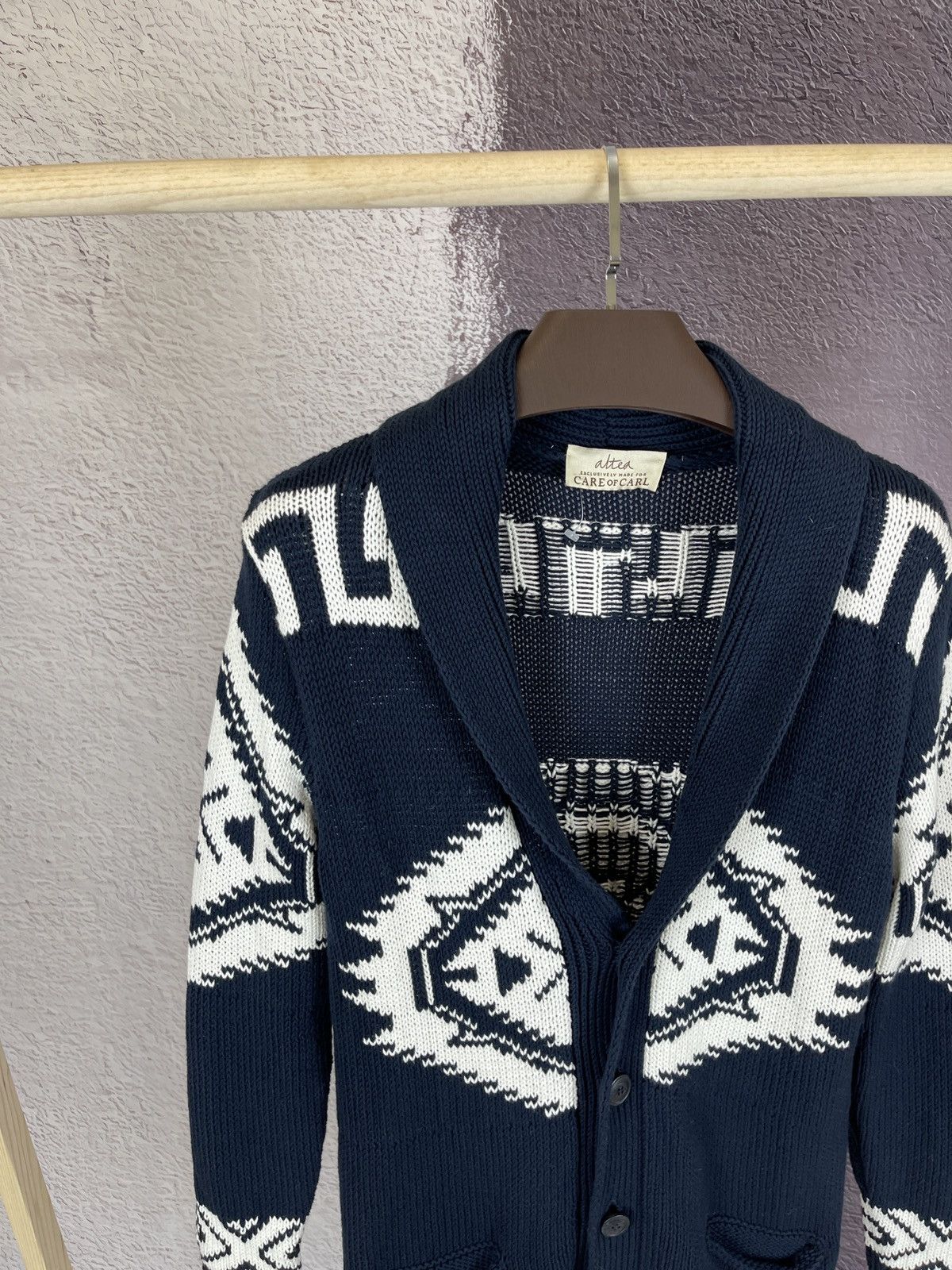 Altea Altea for Care of Carl Aztec pattern knitted cardigan Size US S / EU 44-46 / 1 - 4 Thumbnail