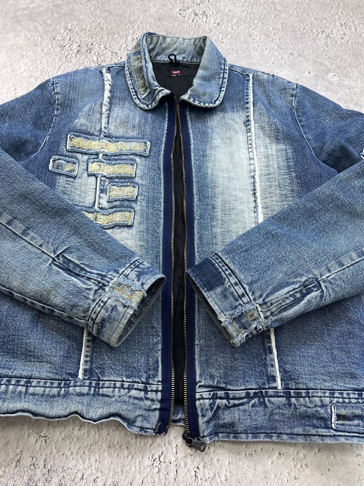Diesel × Vintage Vintage Diesel Moto Racer Zipper Punk Jacket Avant Garde Size US M / EU 48-50 / 2 - 9 Thumbnail