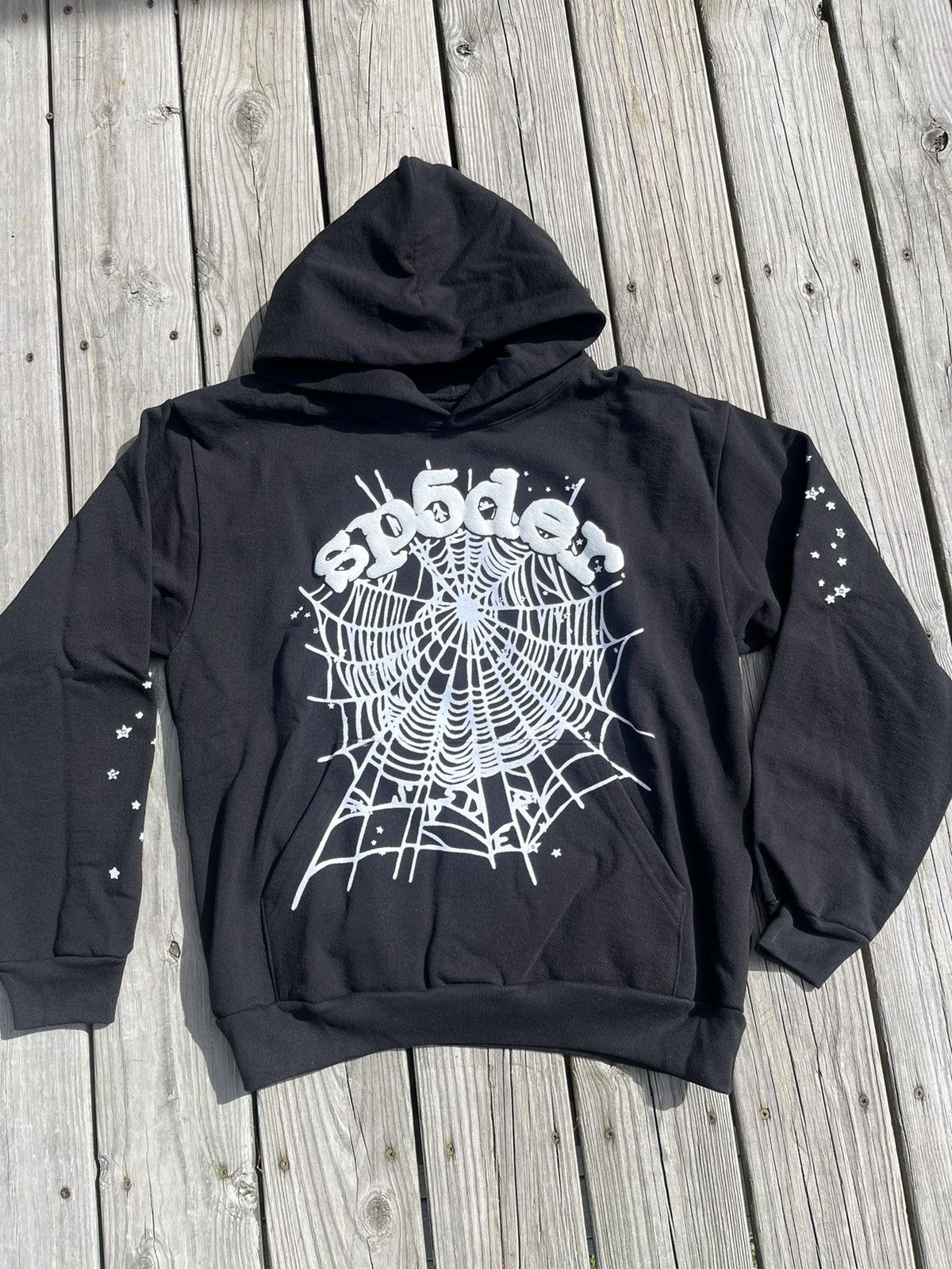 Sp5der OG Web Hoodie Black | SpiderHoodie.org