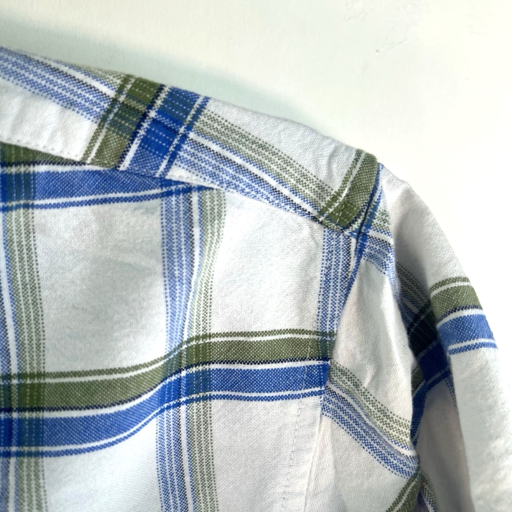 Wrangler VINTAGE No, Wrangler 20X Cowboy Check Button-Down Shirt Mens Size L Blue/Green, Button-Up, Cotton, Regular Fit, Long Sleeve Mens Size US L / EU 52-54 / 3 - 2 Thumbnail