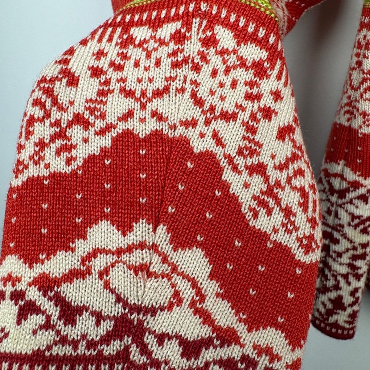 Aran Isles Knitwear OLEANA NORWAY MERINO WOOL SILK FLORAL CARDIGAN SWEATER Size S / US 4 / IT 40 - 12 Thumbnail