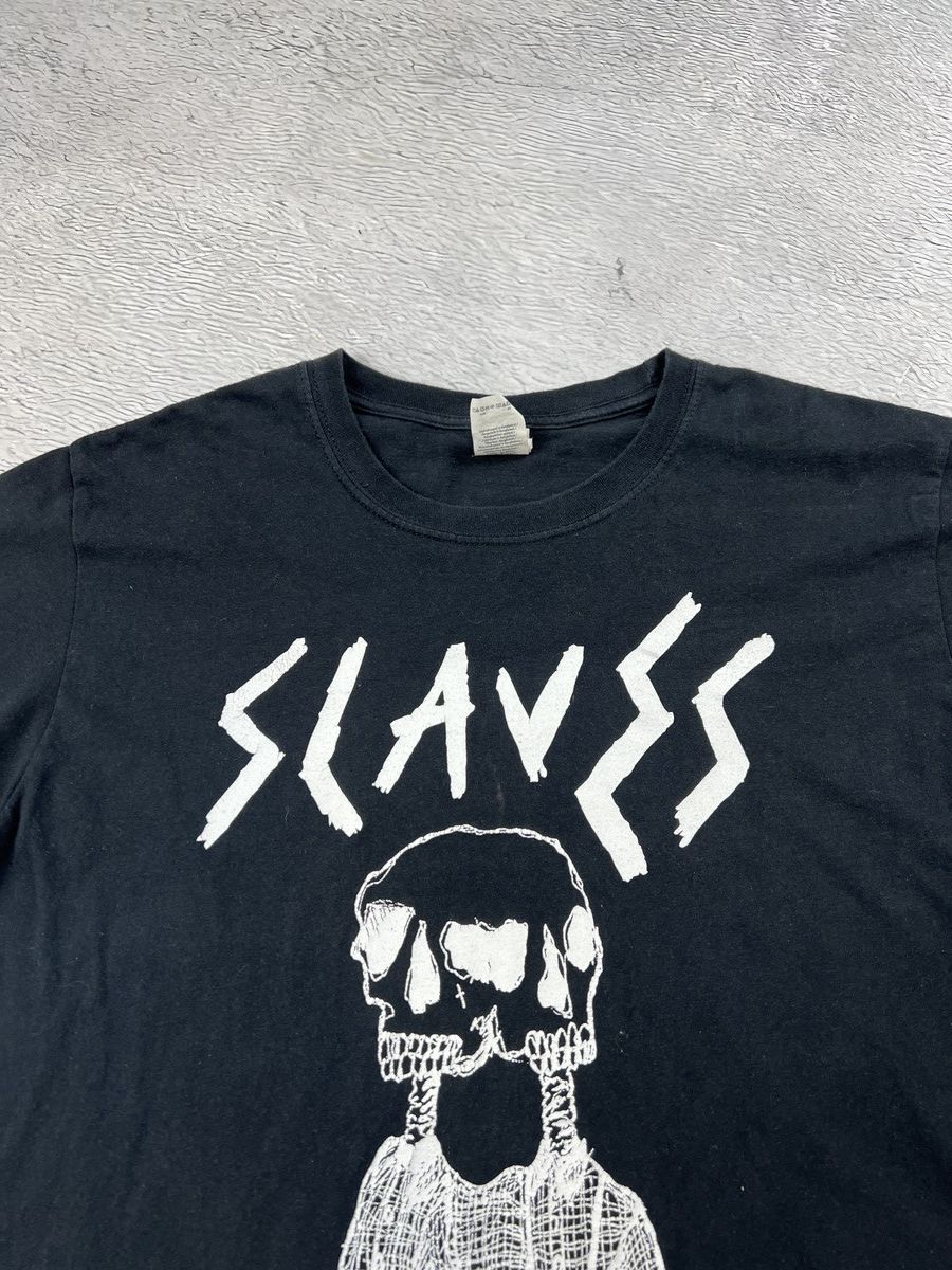 Slayer × Vintage Vintage Slaves Rock T-shirt Skull Big Logo Slayer Size US L / EU 52-54 / 3 - 4 Thumbnail