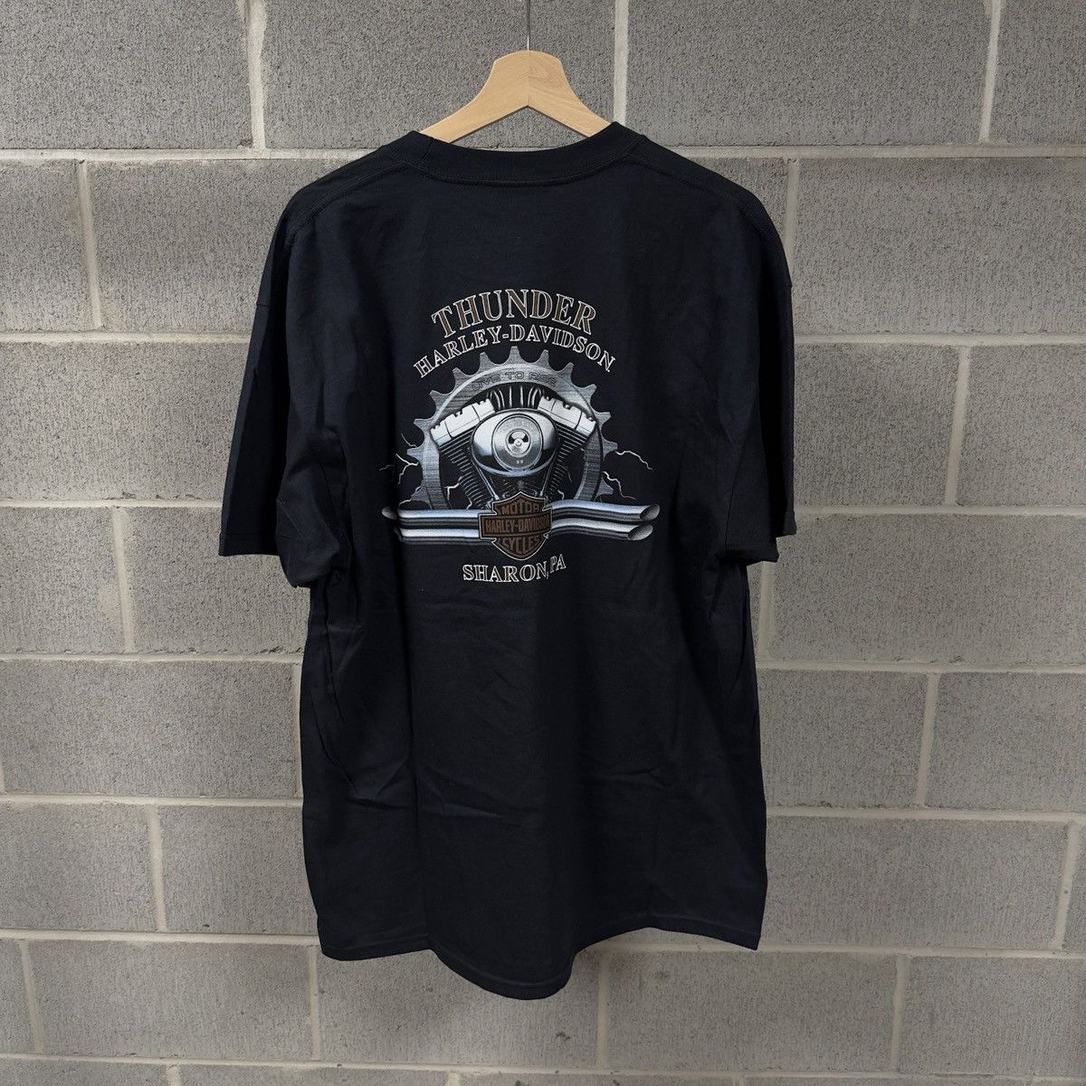 Harley Davidson Harley Davidson Flame Logo Shirt ERD Grunge Chrome Biker WCC Size US XL / EU 56 / 4 - 5 Thumbnail