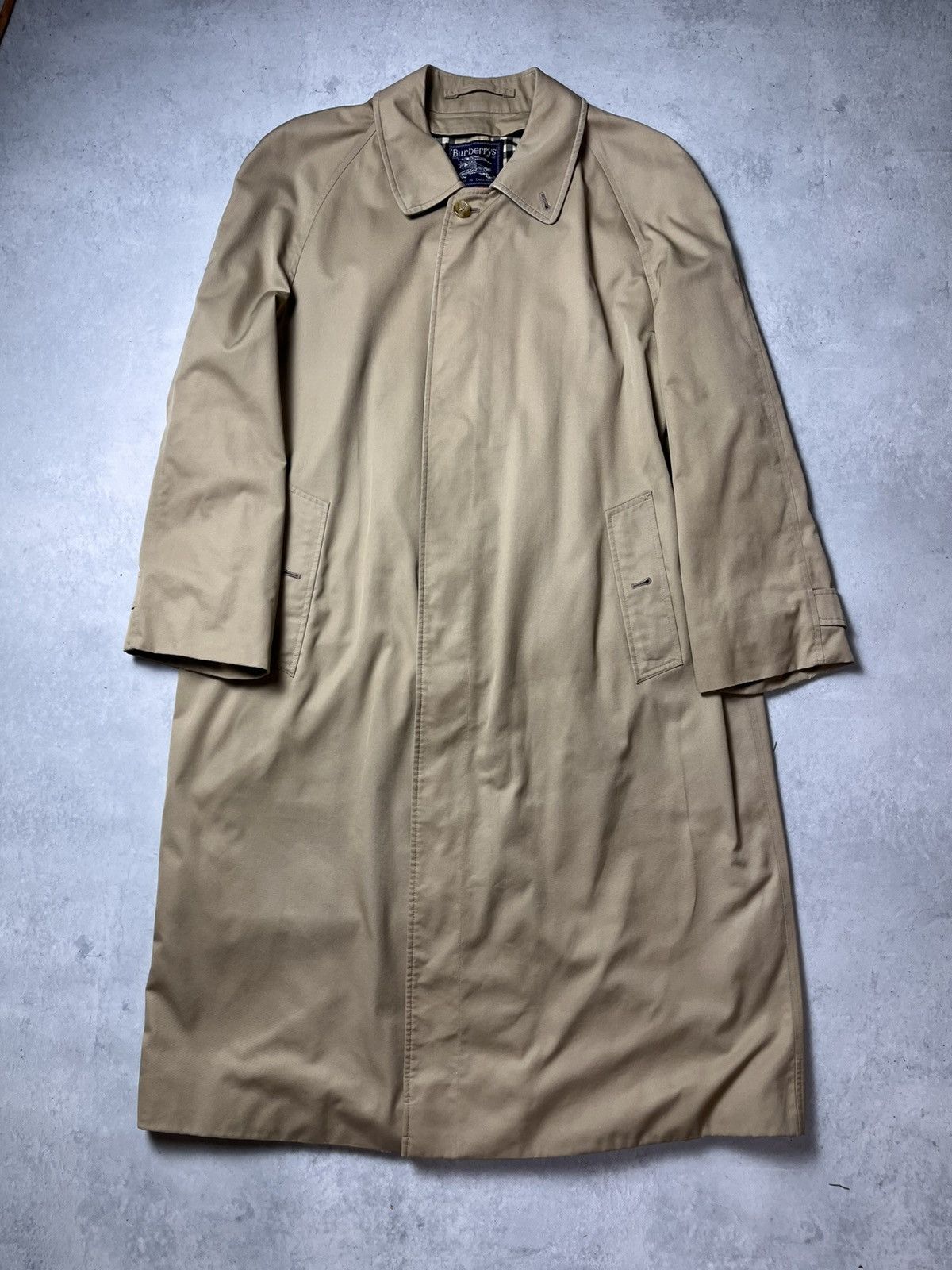 Burberry VERY RARE Burberry Vintage 90’s Nova Check Long Trench Coat Size US L / EU 52-54 / 3 - 1 Thumbnail
