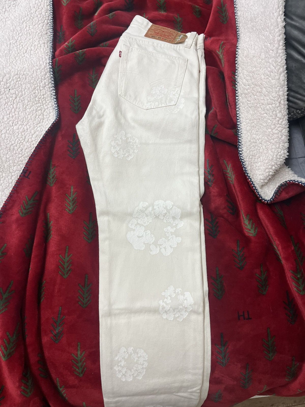image of Denim Tears White On White, Men's (Size 32)