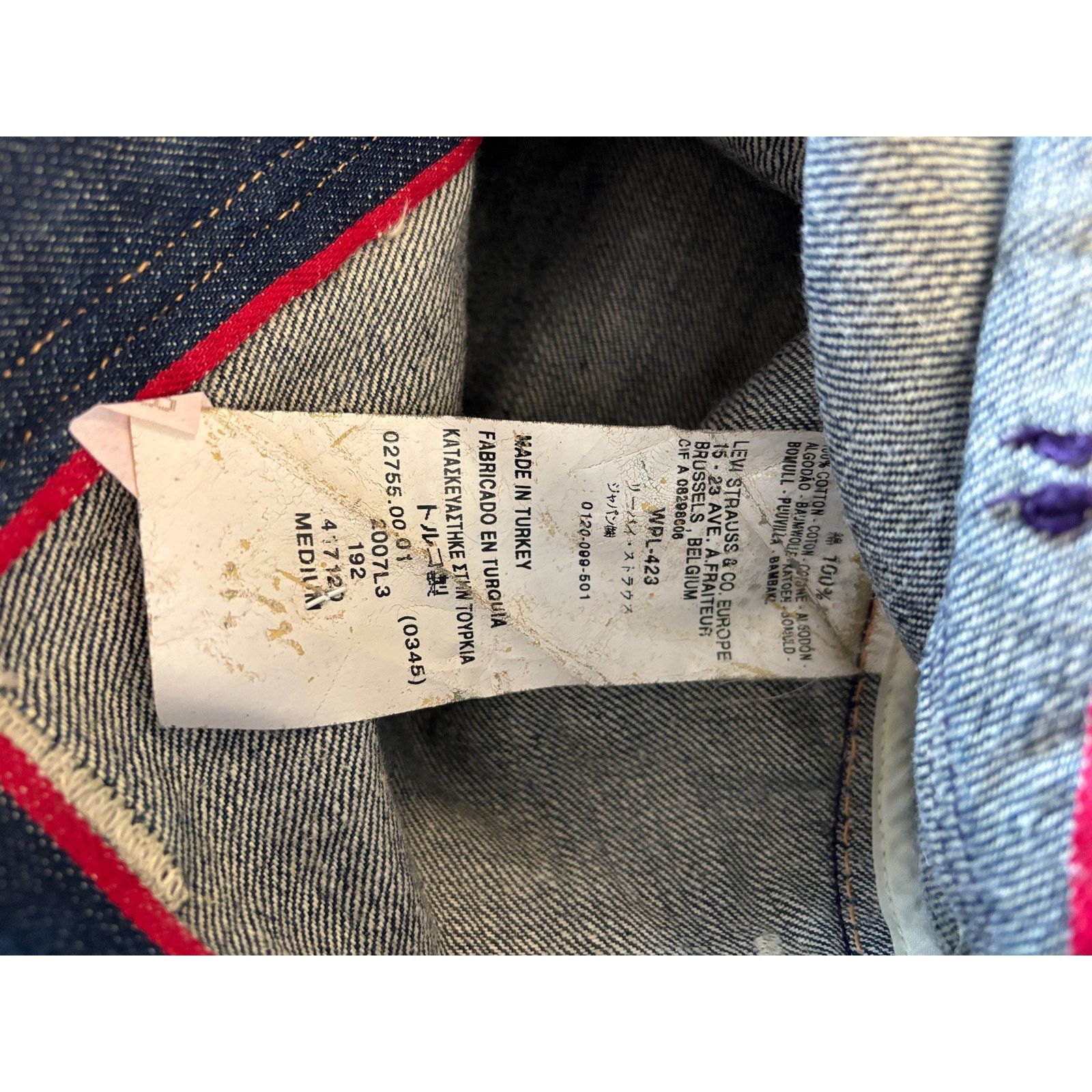 Levi's Levi’s RED Harem Jeans Y2K Selvedge Drop Crotch Pants Size US 30 / EU 46 - 10 Thumbnail
