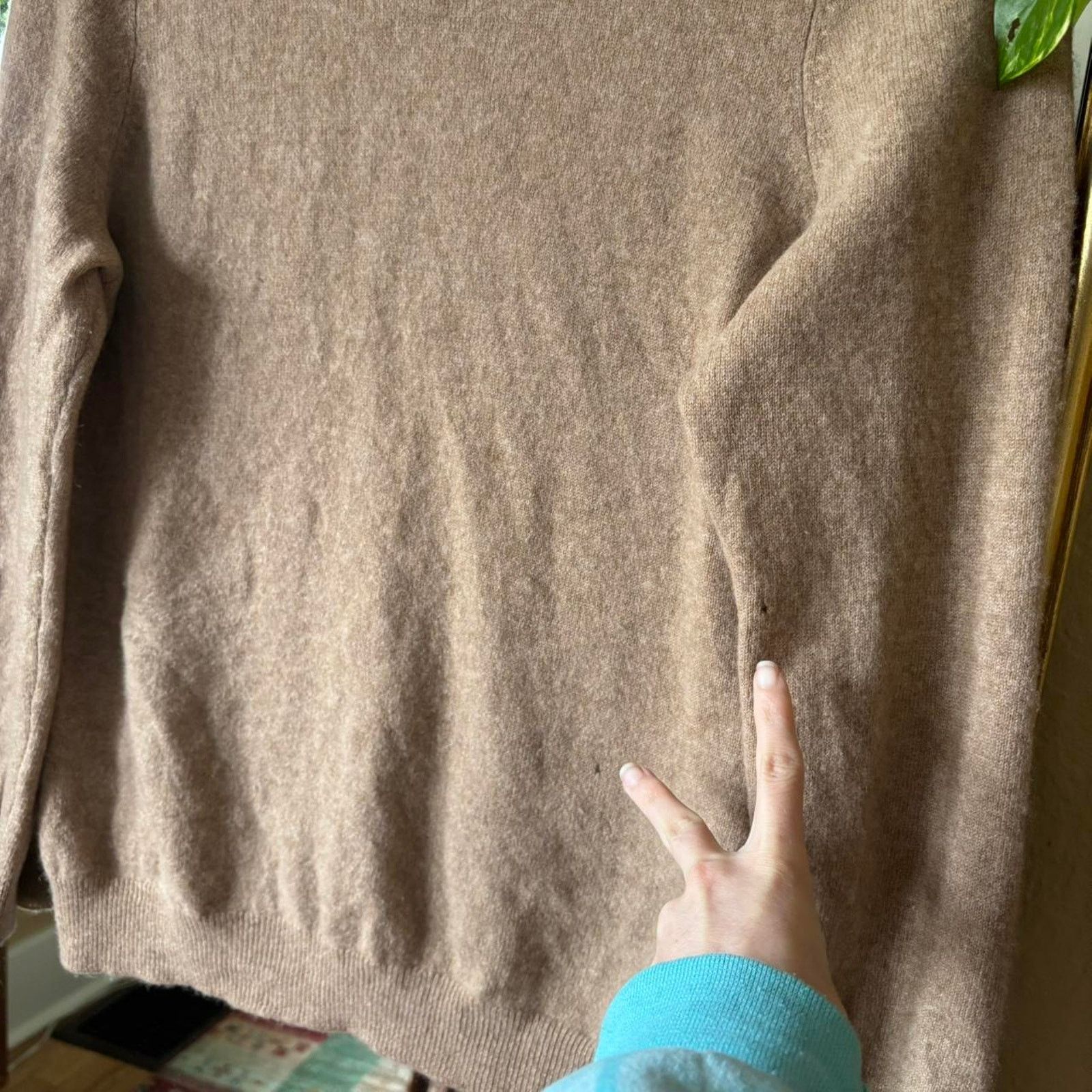 Other Cashmere Charter Club Luxury Camel Crew Neck Sweater Small Size S / US 4 / IT 40 - 4 Thumbnail