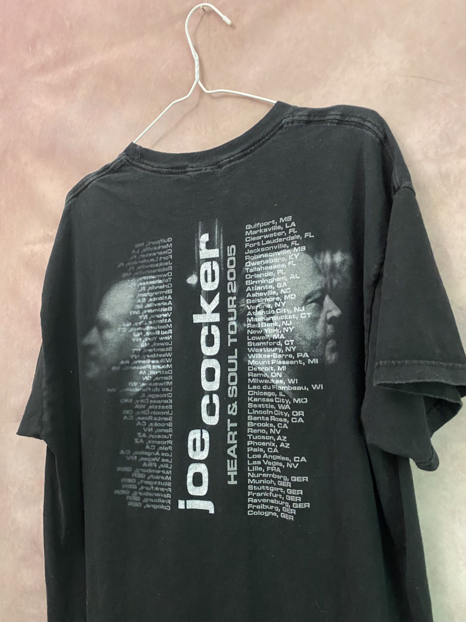 Band Tees Joe Cocker WORLD TOUR CONCERT Heart & Soul T-Shirt 2005 Size US XL / EU 56 / 4 - 2 Thumbnail