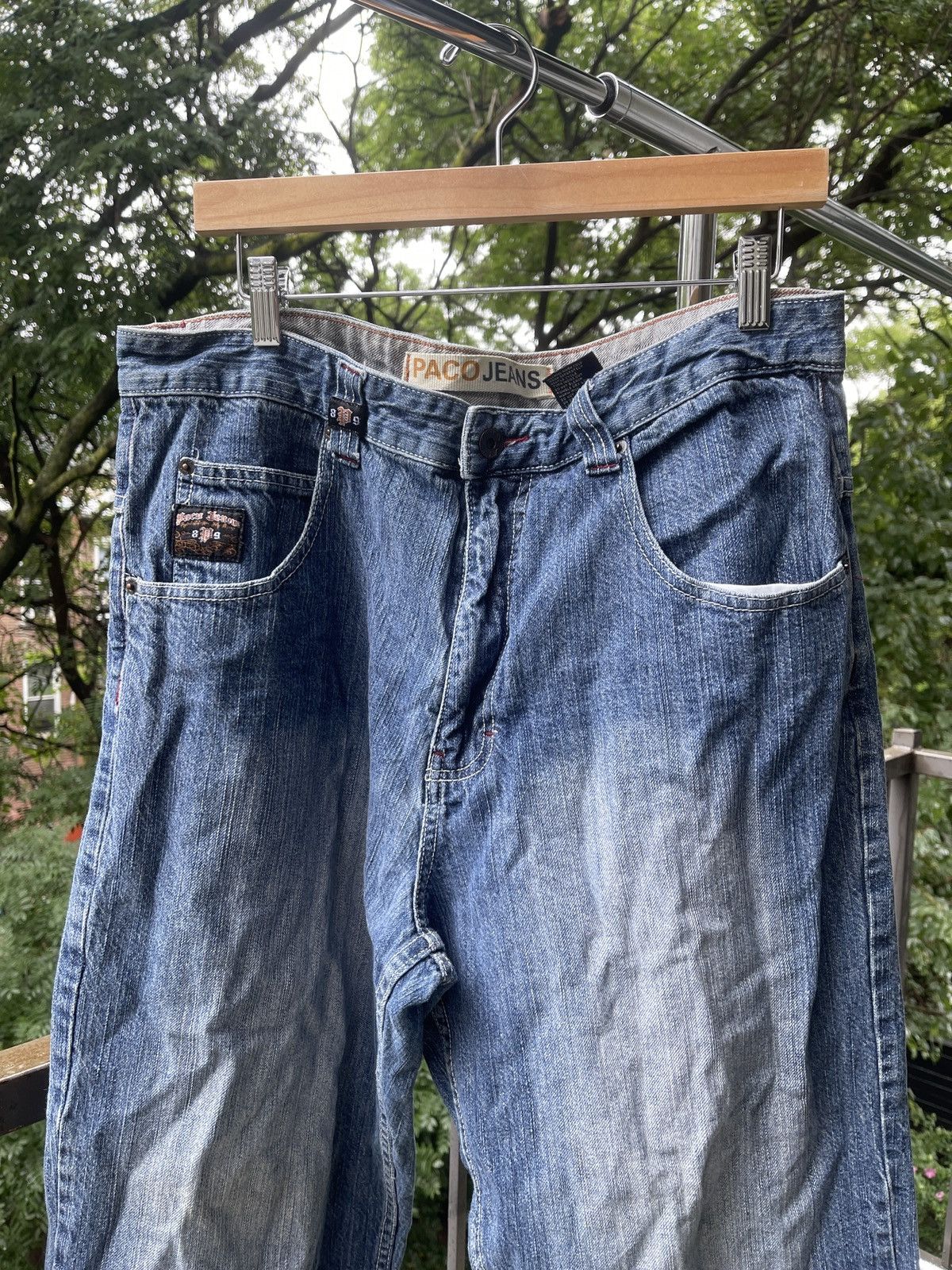 Vintage VINTAGE Y2K PACO JEANS BAGGY EMBROIDERED DENIM JEANS 36 Size US 36 / EU 52 - 4 Thumbnail