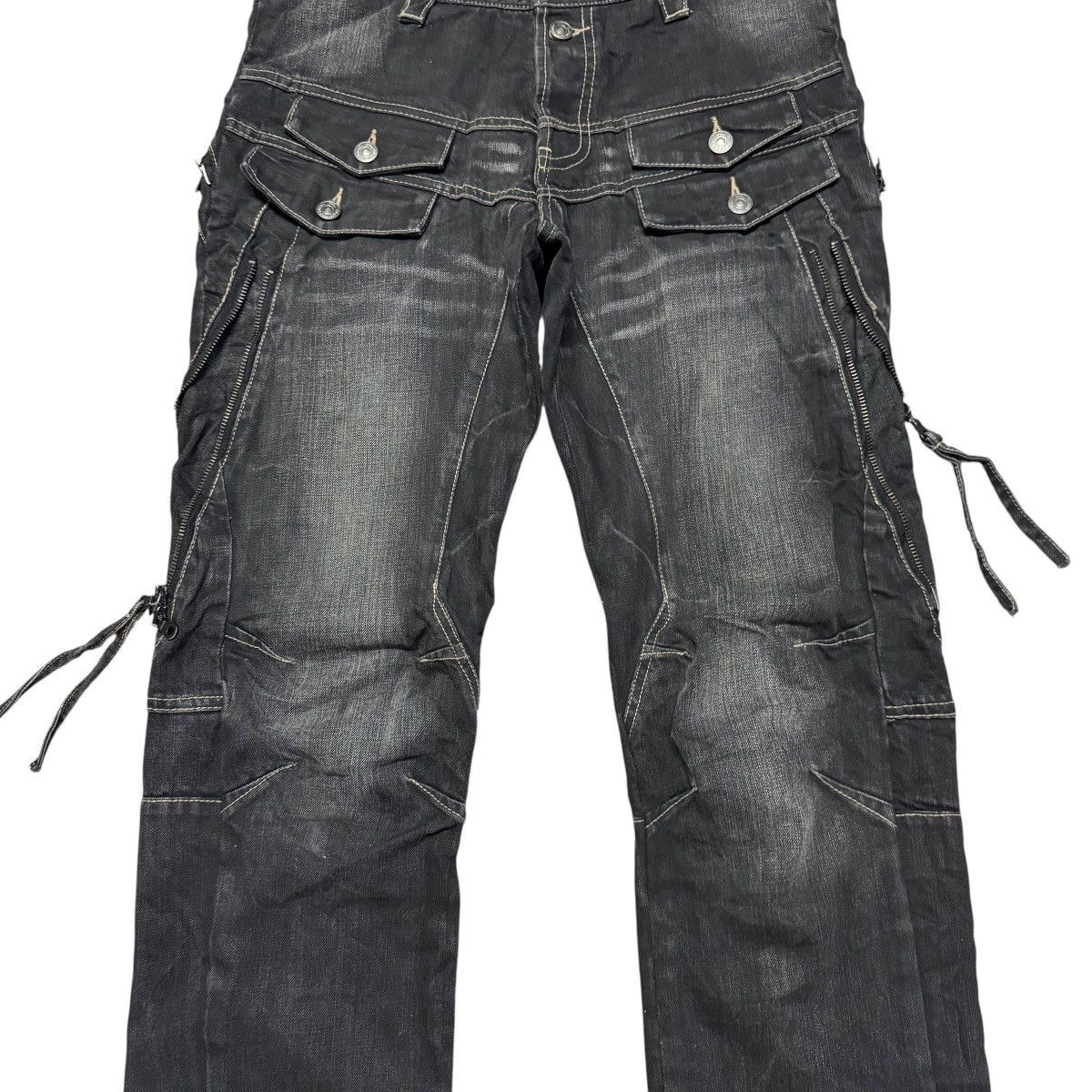 PPFM PPFM Bondage Black Denim Jeans Size US 32 / EU 48 - 8 Thumbnail