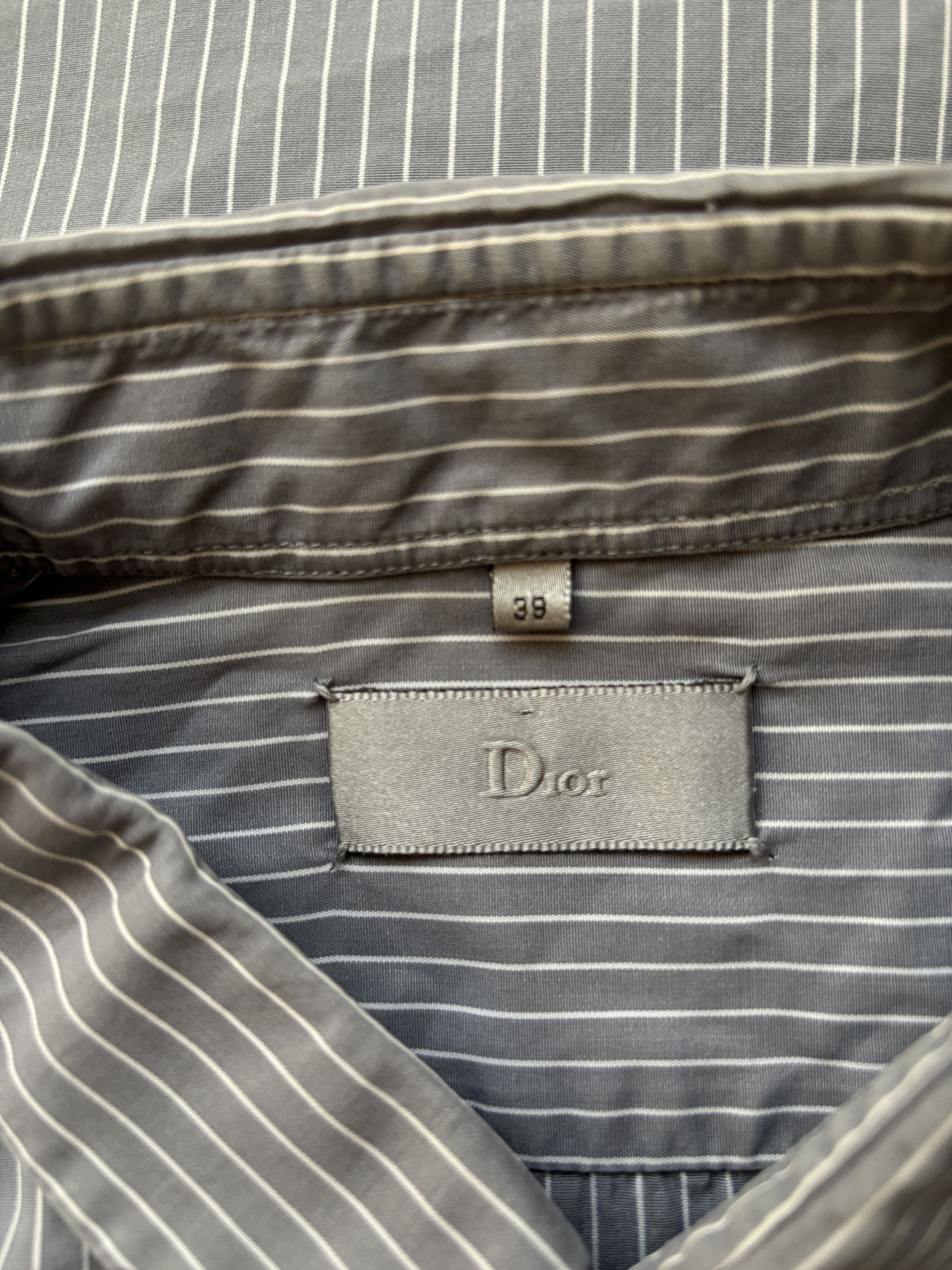 Dior × Hedi Slimane ⚡️QUICK SALE⚡️Dior Hedi Slimane Striped Button-up Shirt Size US M / EU 48-50 / 2 - 3 Thumbnail