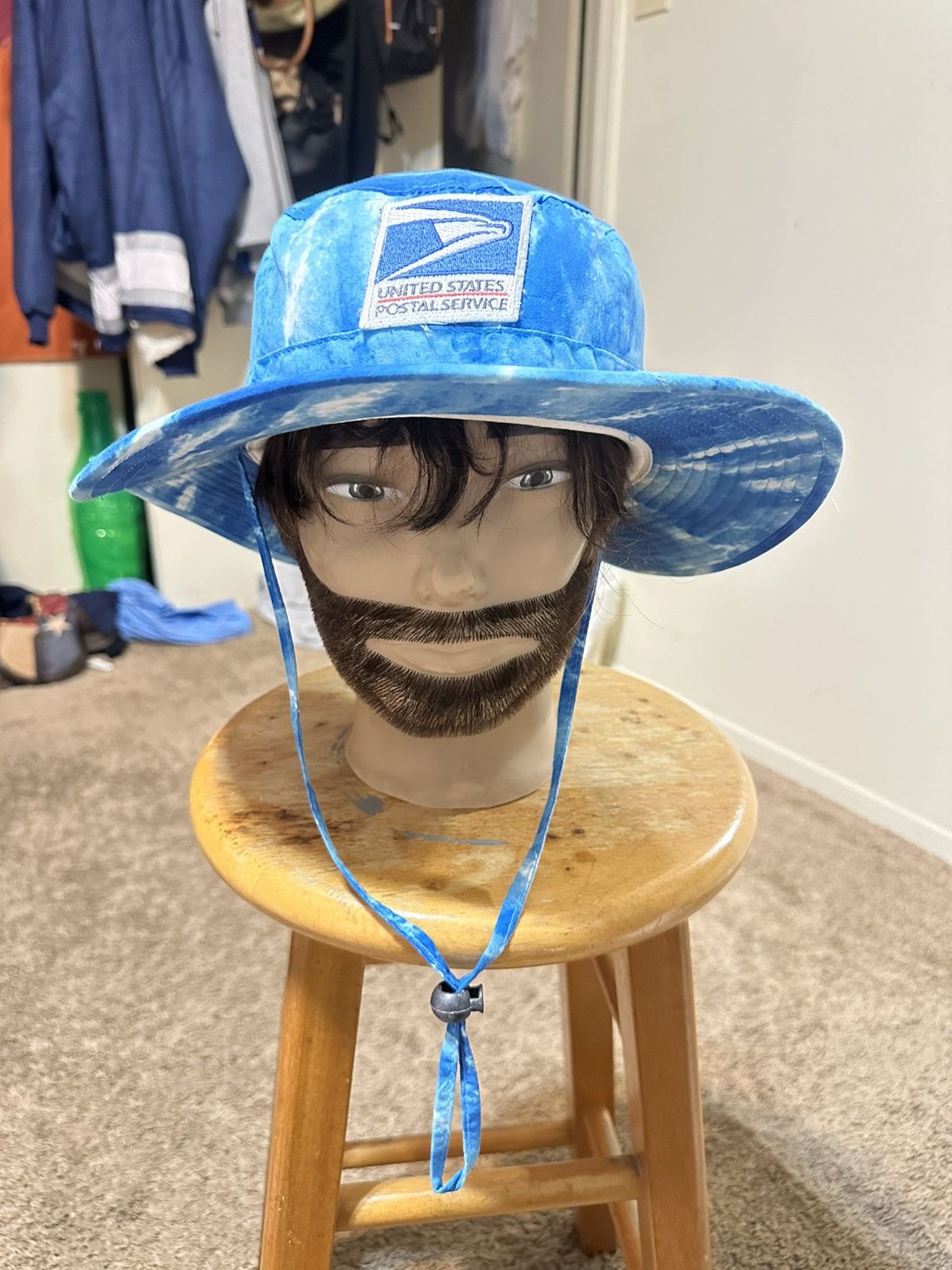 Anti Social Social Club Vintage USPS Mailman “triple sky blue” bucket hat 00s Size ONE SIZE - 1 Thumbnail