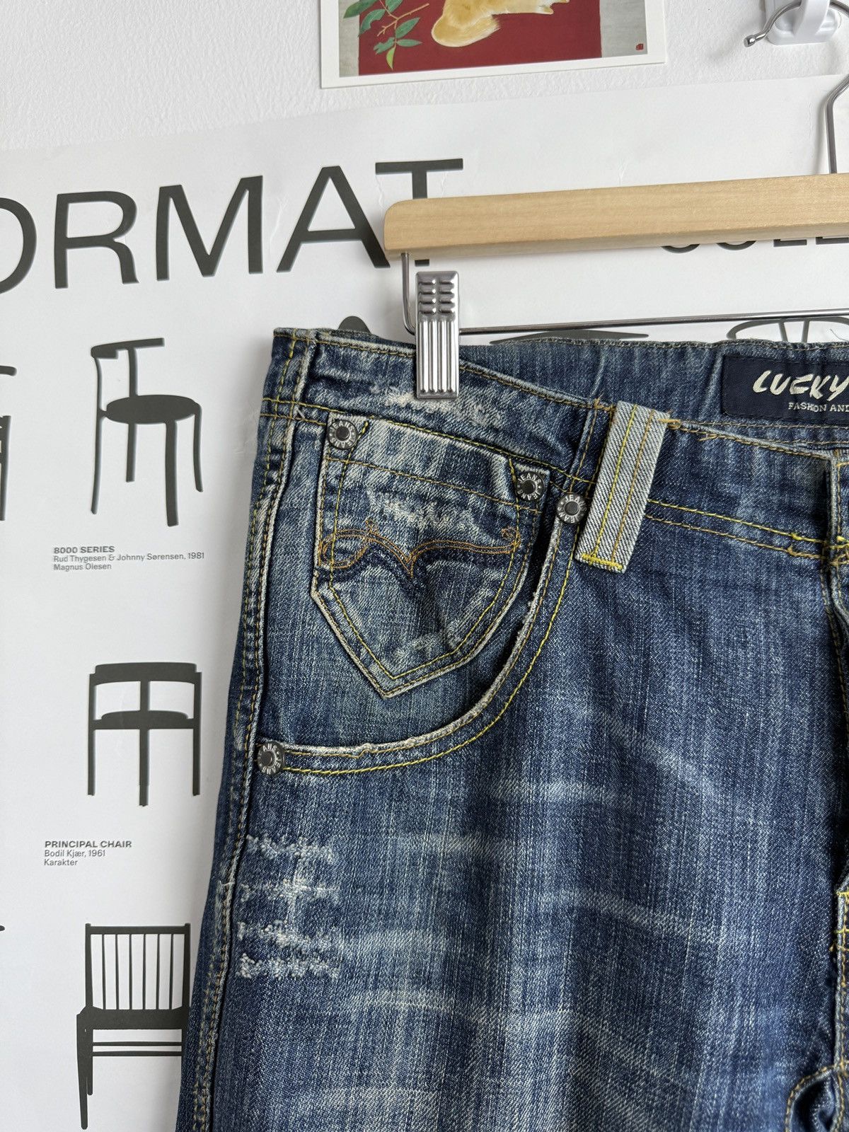 Other Vintage y2k avantgarde Archive Japanese style denim pants 32 Size US 32 / EU 48 - 4 Thumbnail