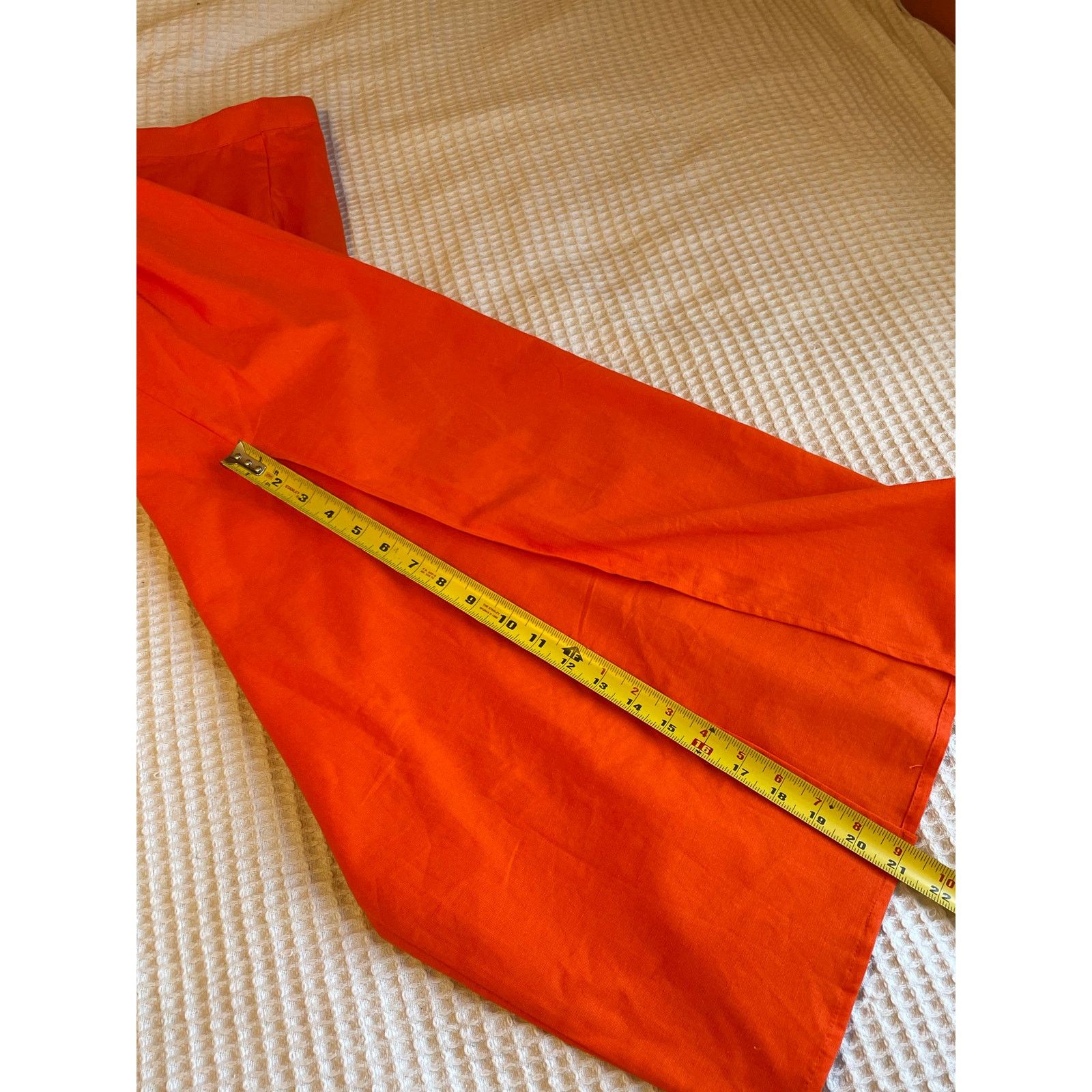 PrettyLittleThing PrettyLittleThings Orange Fitted High Waisted Back Slit 8 Size 30" / US 8 / IT 44 - 11 Thumbnail