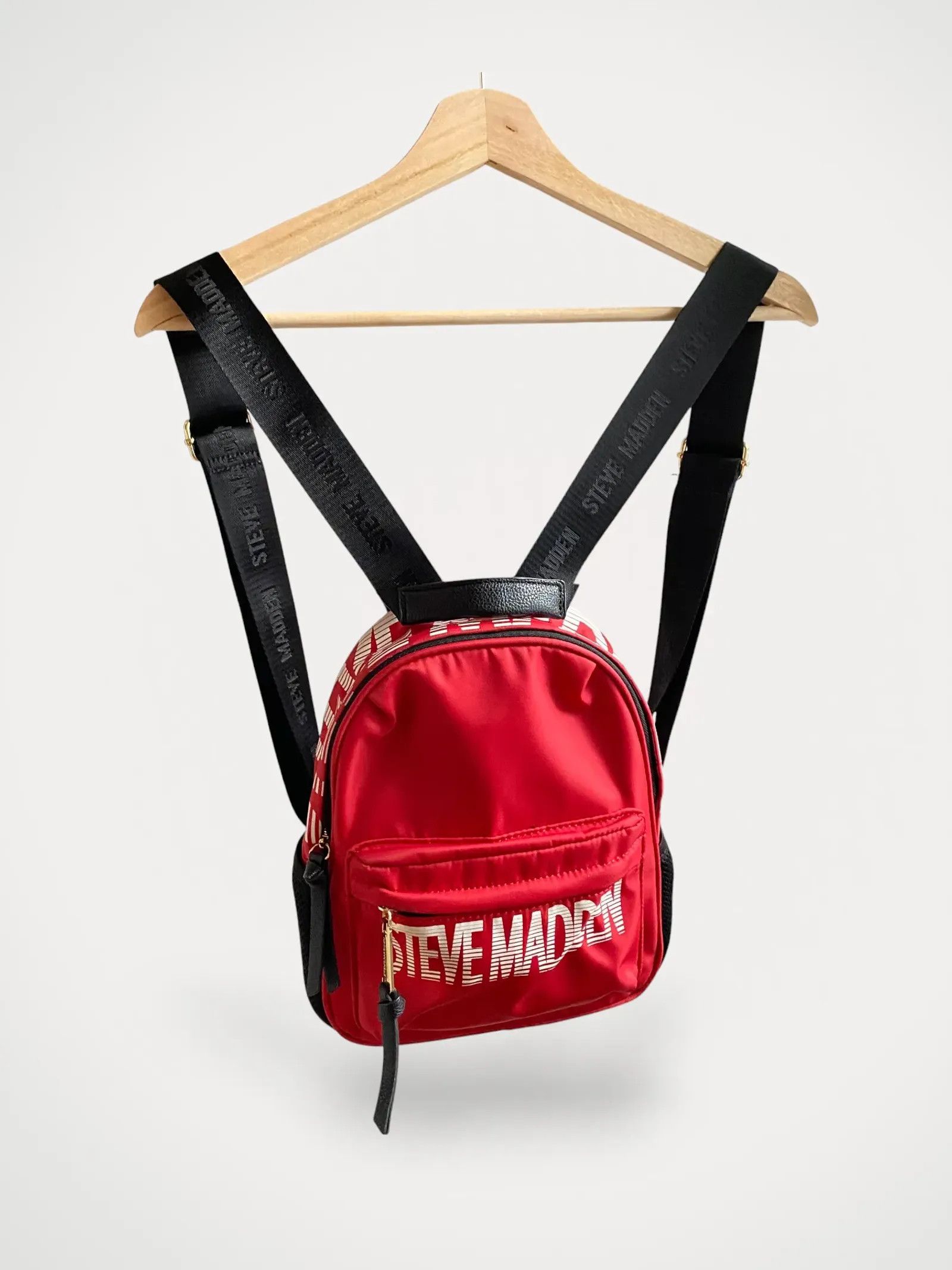 Red steve madden backpack online