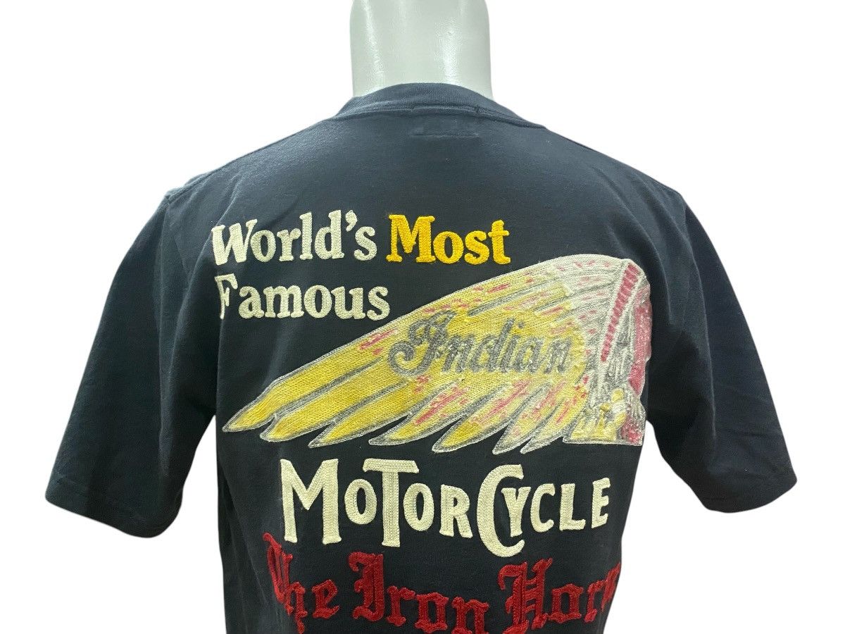 Indian Motorcycle Rare INDIAN MOTORCYCLE Embroidery Black Tee Shirt L Size US L / EU 52-54 / 3 - 11 Thumbnail