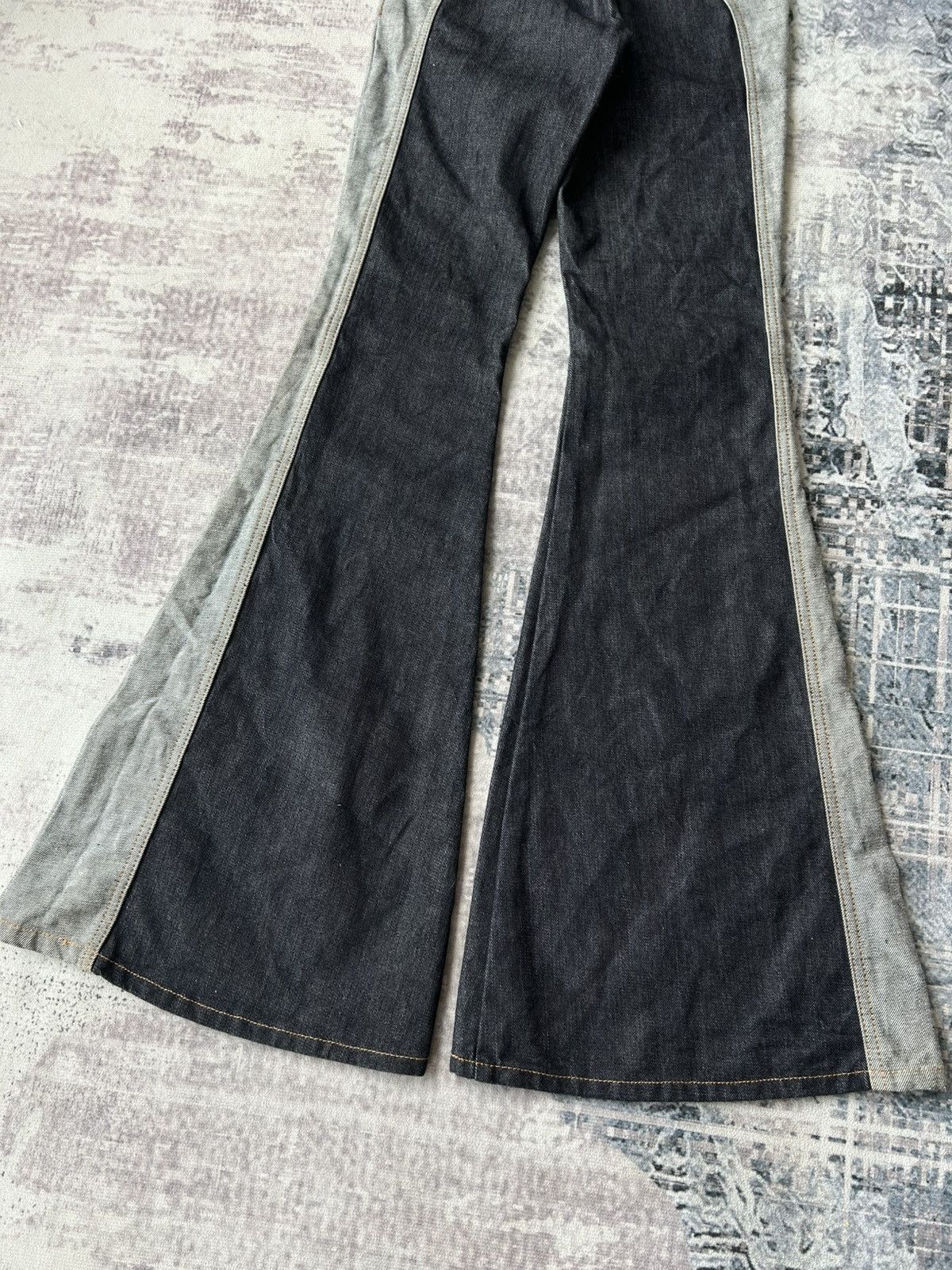 Japanese Brand Super Flared Rockstar Punk Jeans Size US 28 / EU 44 - 10 Thumbnail