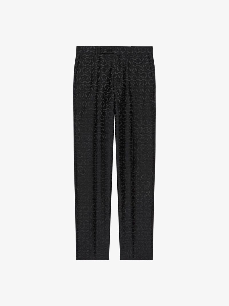 Givenchy o1n1vont0326 Slim Fit Tailored Pants in Black Size US 34 / EU 50 - 1 Thumbnail