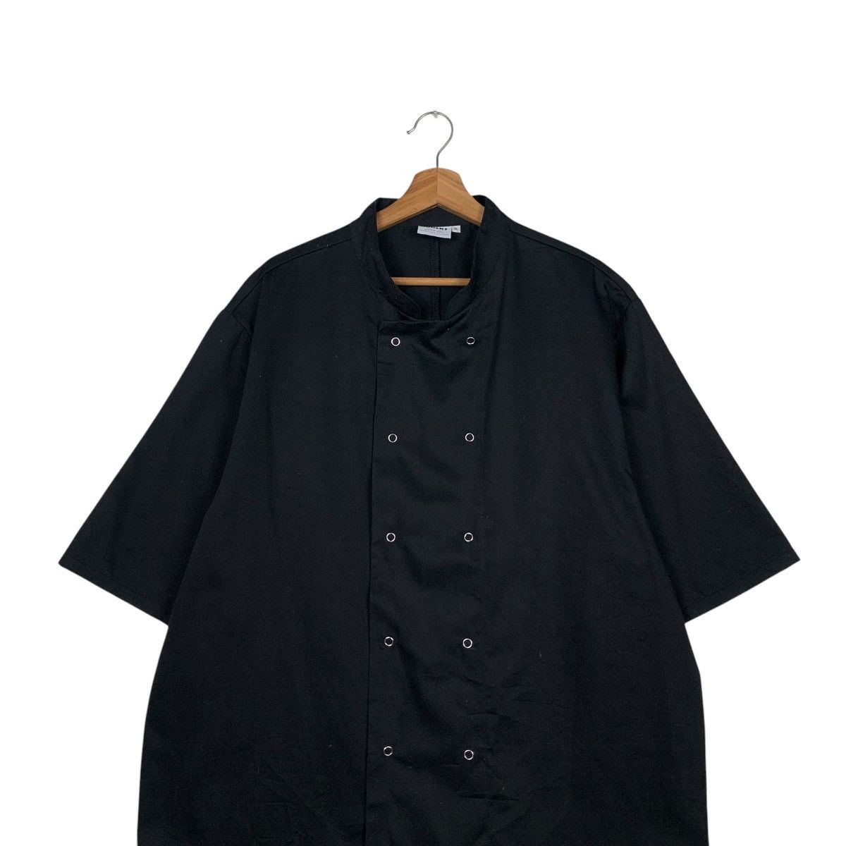 Japanese Brand HUBERT Double Side Snap Button Black Shirt #2040-C88 Size US XL / EU 56 / 4 - 2 Thumbnail