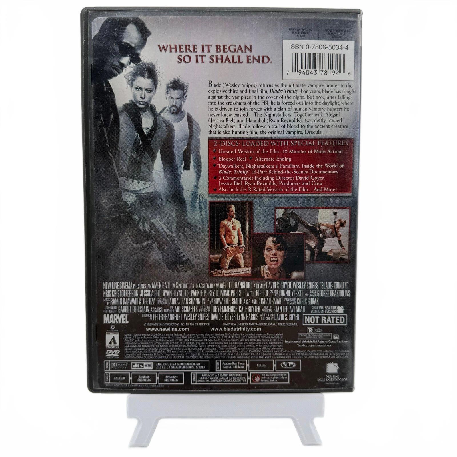 Other Blade Trinity Unrated (2004) - DVD Movie - Action / Horror Size ONE SIZE - 2 Thumbnail