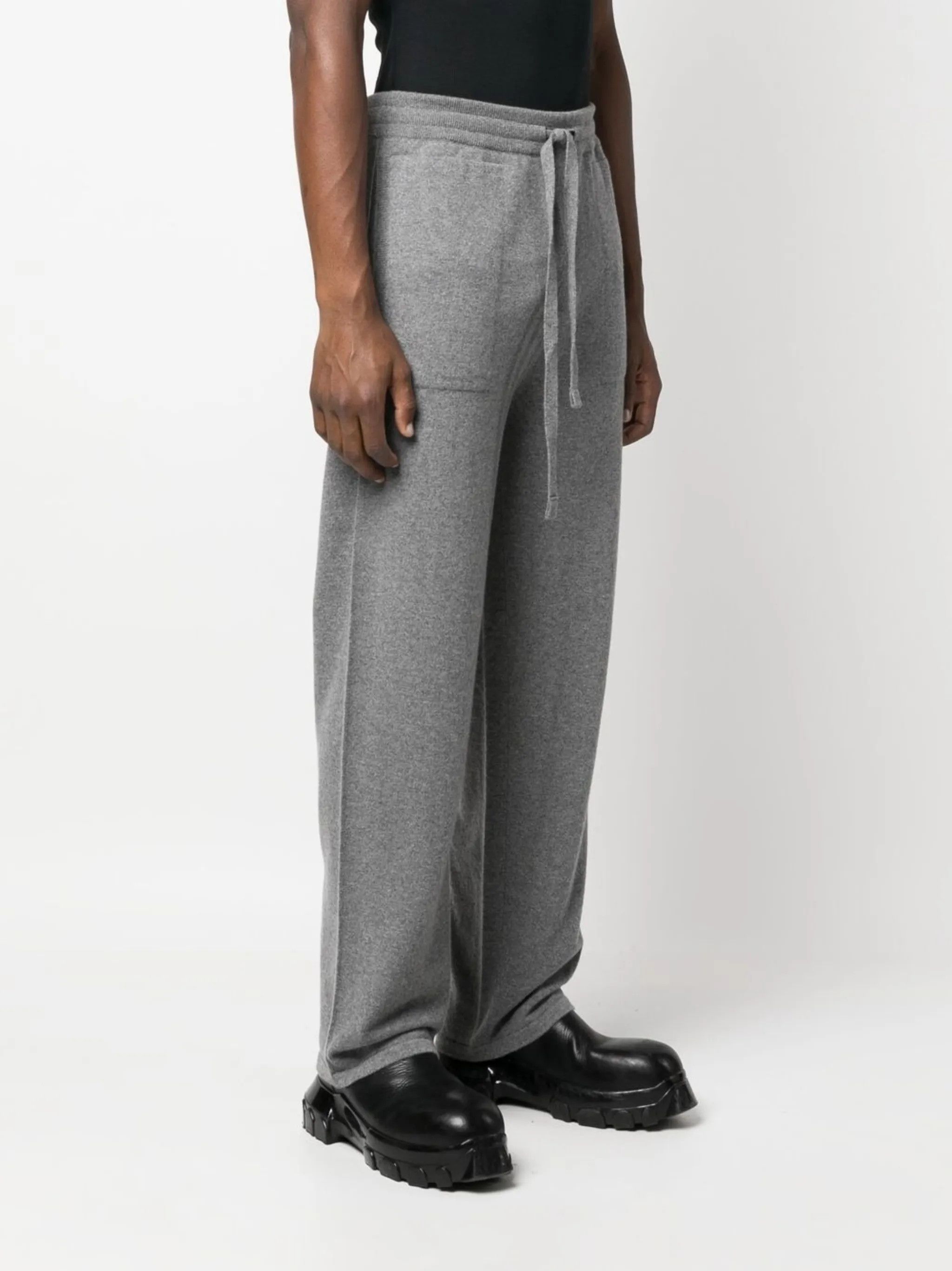 Off-White o1gr1nt0125 For All Knit Cashmere Pant in Medium Grey Size US 34 / EU 50 - 3 Thumbnail