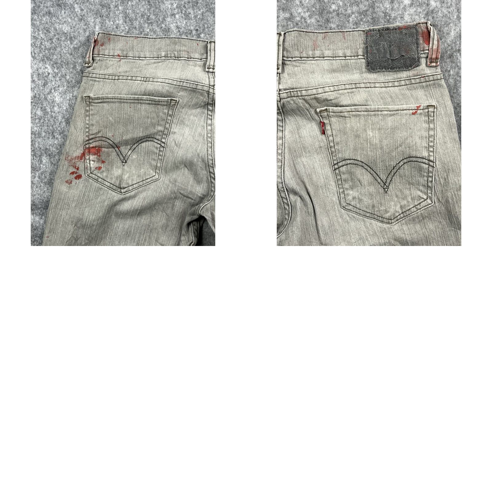 Levi's Levi's 511 Jeans Regular Light Gray 34x32 Denim 5-Pocket Straight Mens Pants Midwest USA Vintage: No Size US 34 / EU 50 - 8 Thumbnail