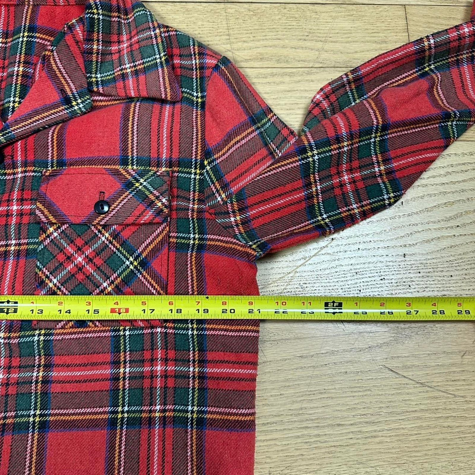 Vintage Vintage 70s plaid flannel shirt Size US L / EU 52-54 / 3 - 5 Thumbnail
