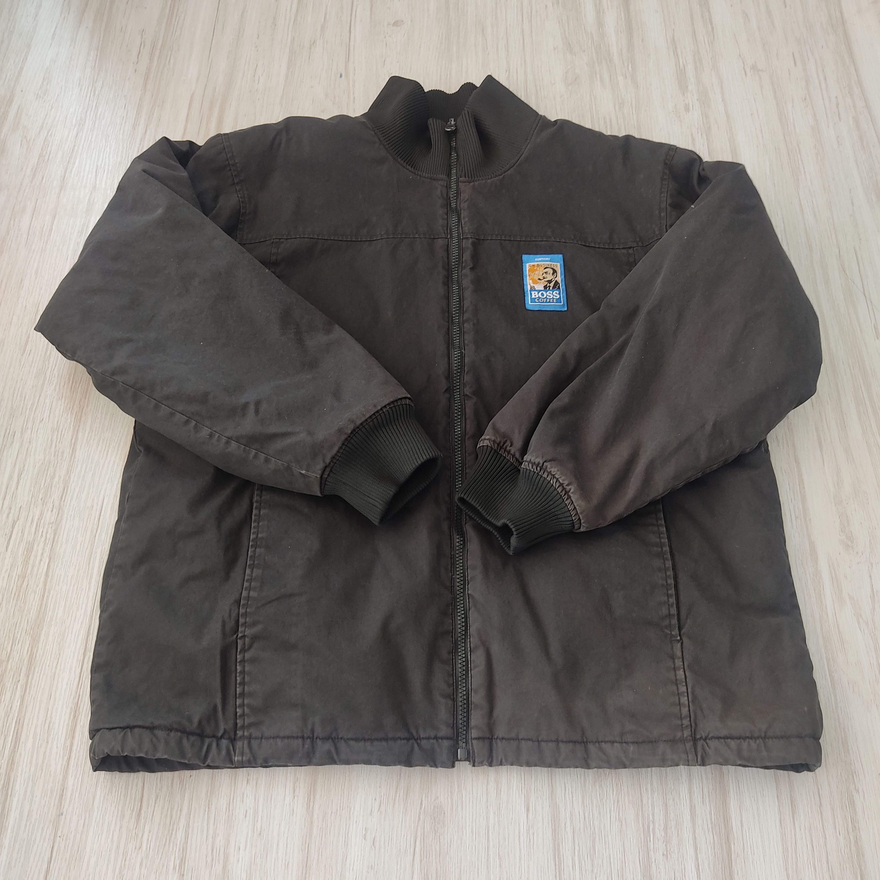 Japanese Brand SUNTORY BOSS COFFEE Cotton Fleece Reversible Jacket Size US L / EU 52-54 / 3 - 4 Thumbnail