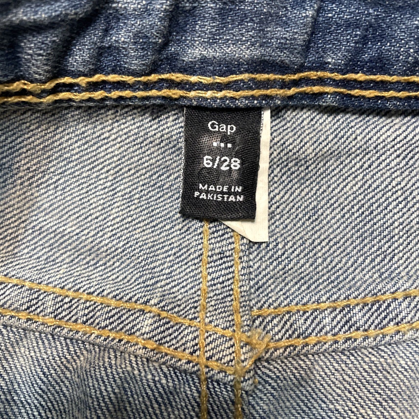 Gap GAP Blue Denim Mini Skirt 6 28 Regular Casual Womens Size 28" / US 6 / IT 42 - 2 Thumbnail